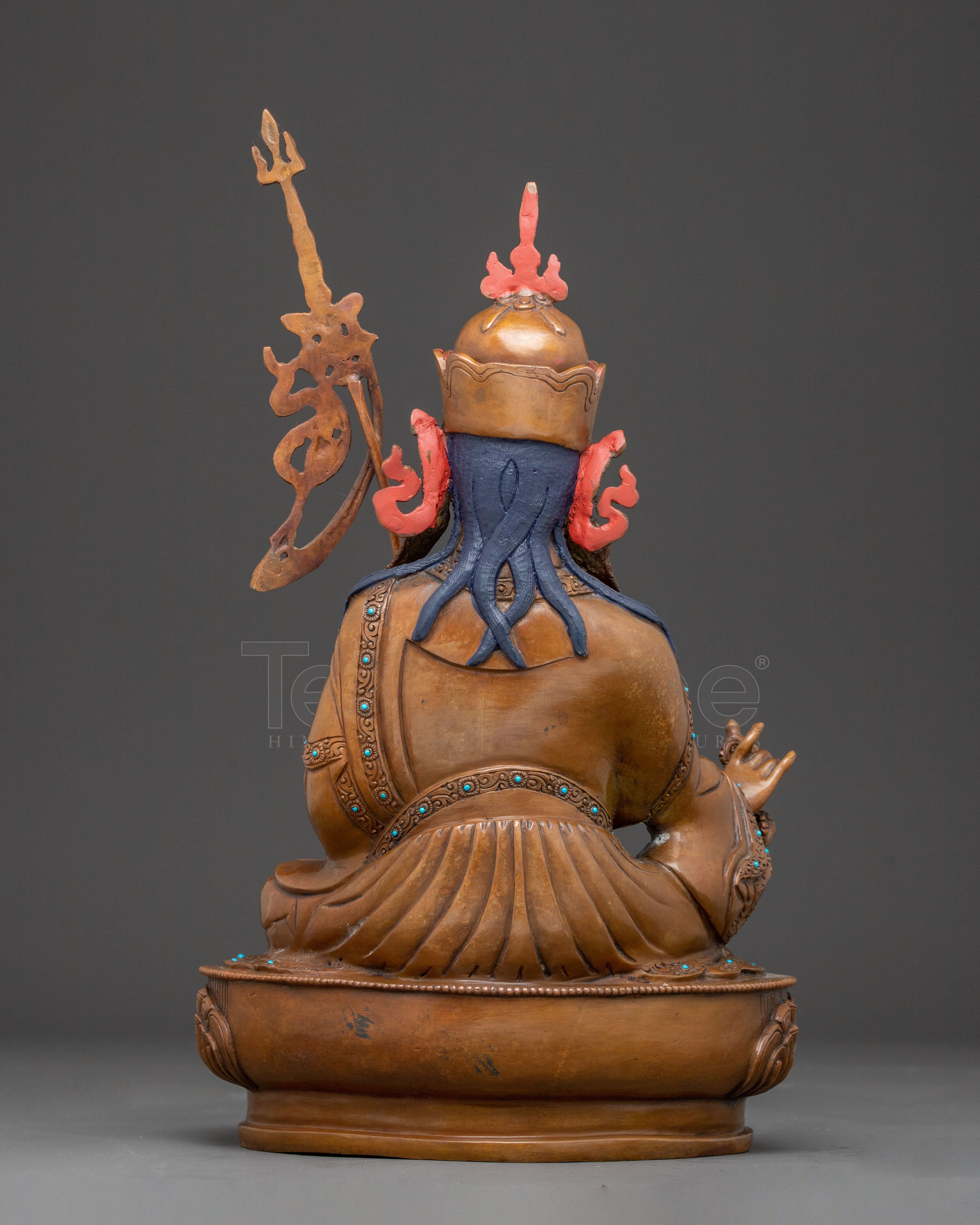 Tibetan Vajra Master Guru Rinpoche Statue | Spiritual Altar Piece