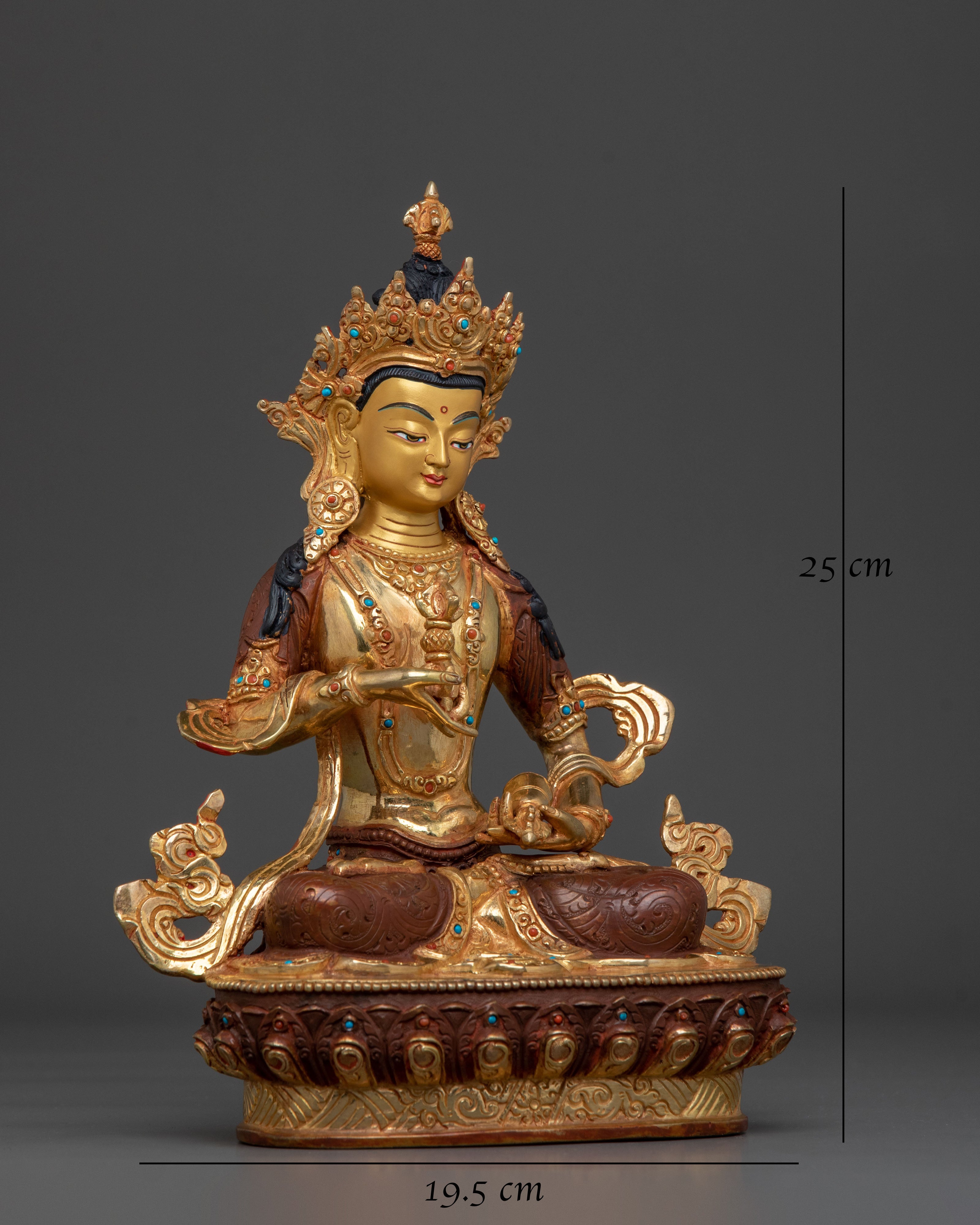 Vajrasattva Golden Statue with Copper Body