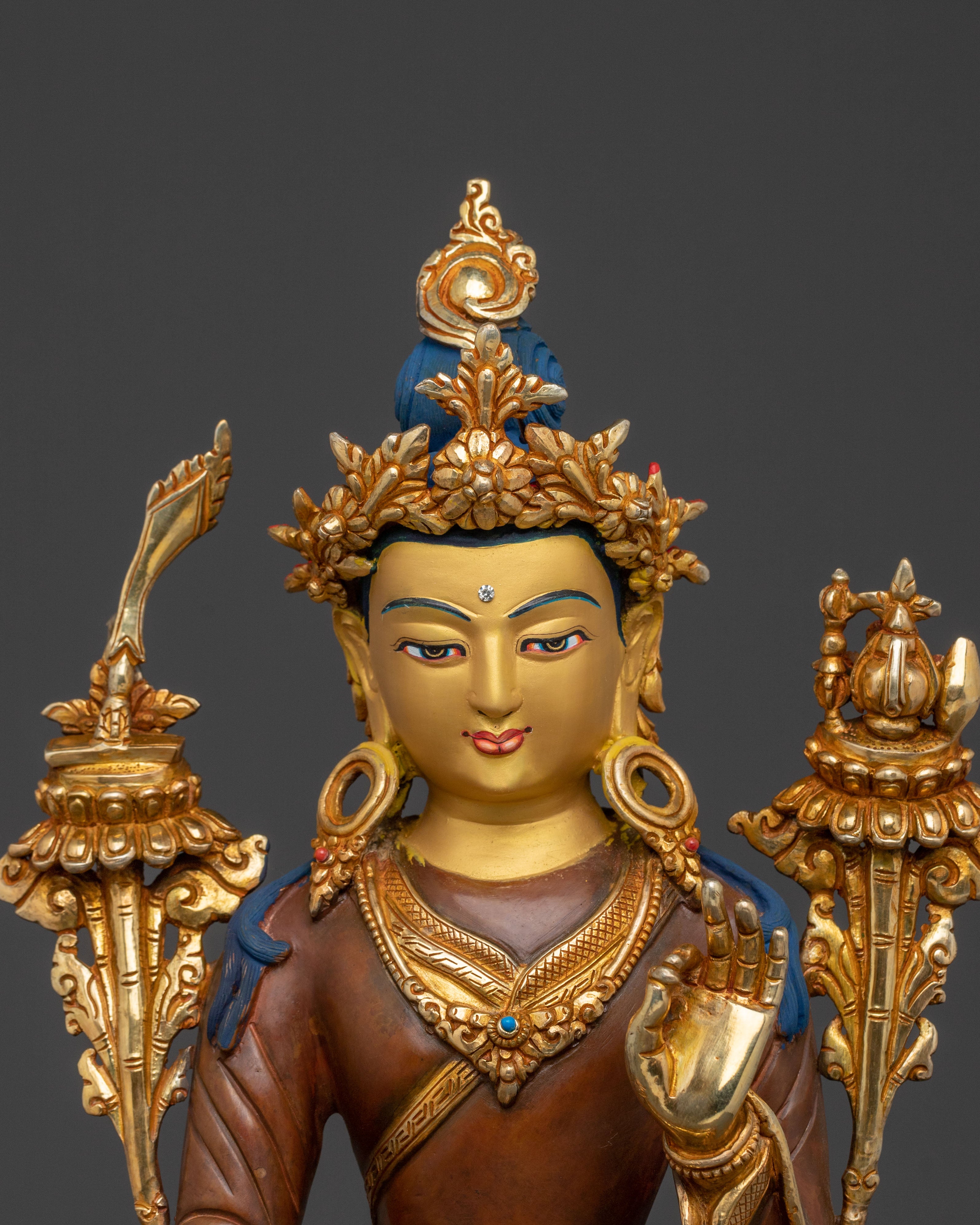 Handcrafted Yuthon Yonten Gonpo Statue |  Spiritual Altar