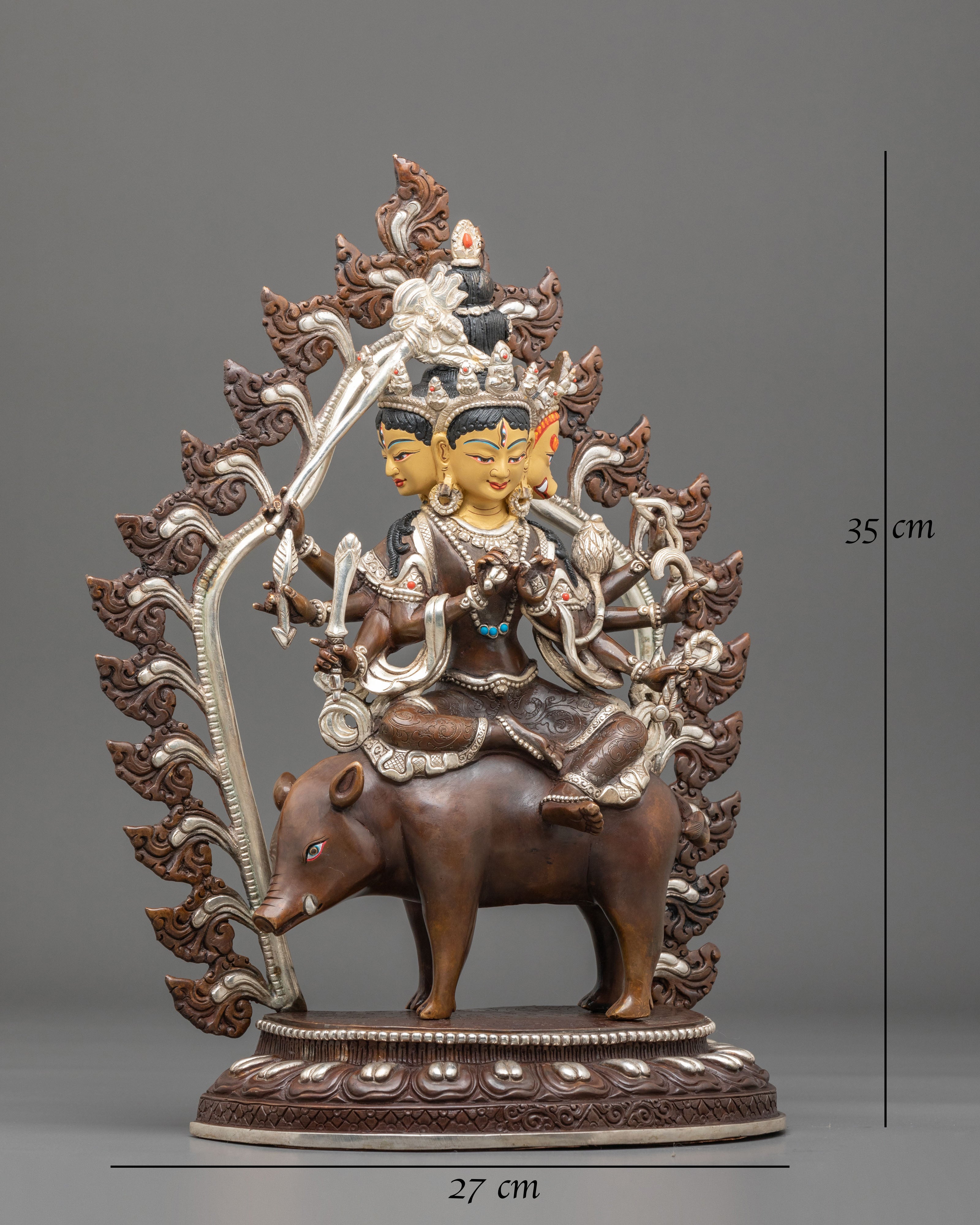Marici Oxidized Copper Sculpture | Divine Protector