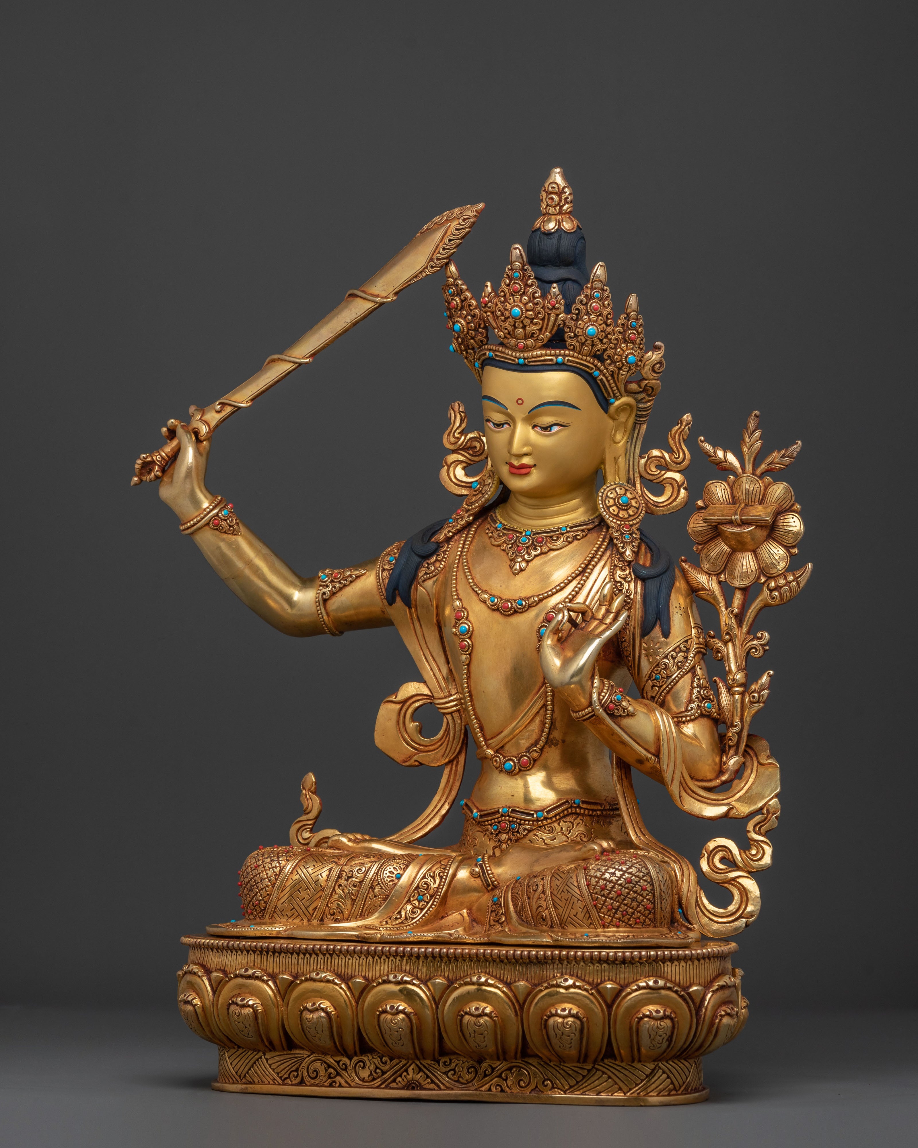 Manjushri Spiritual Statue | Flame of Wisdom