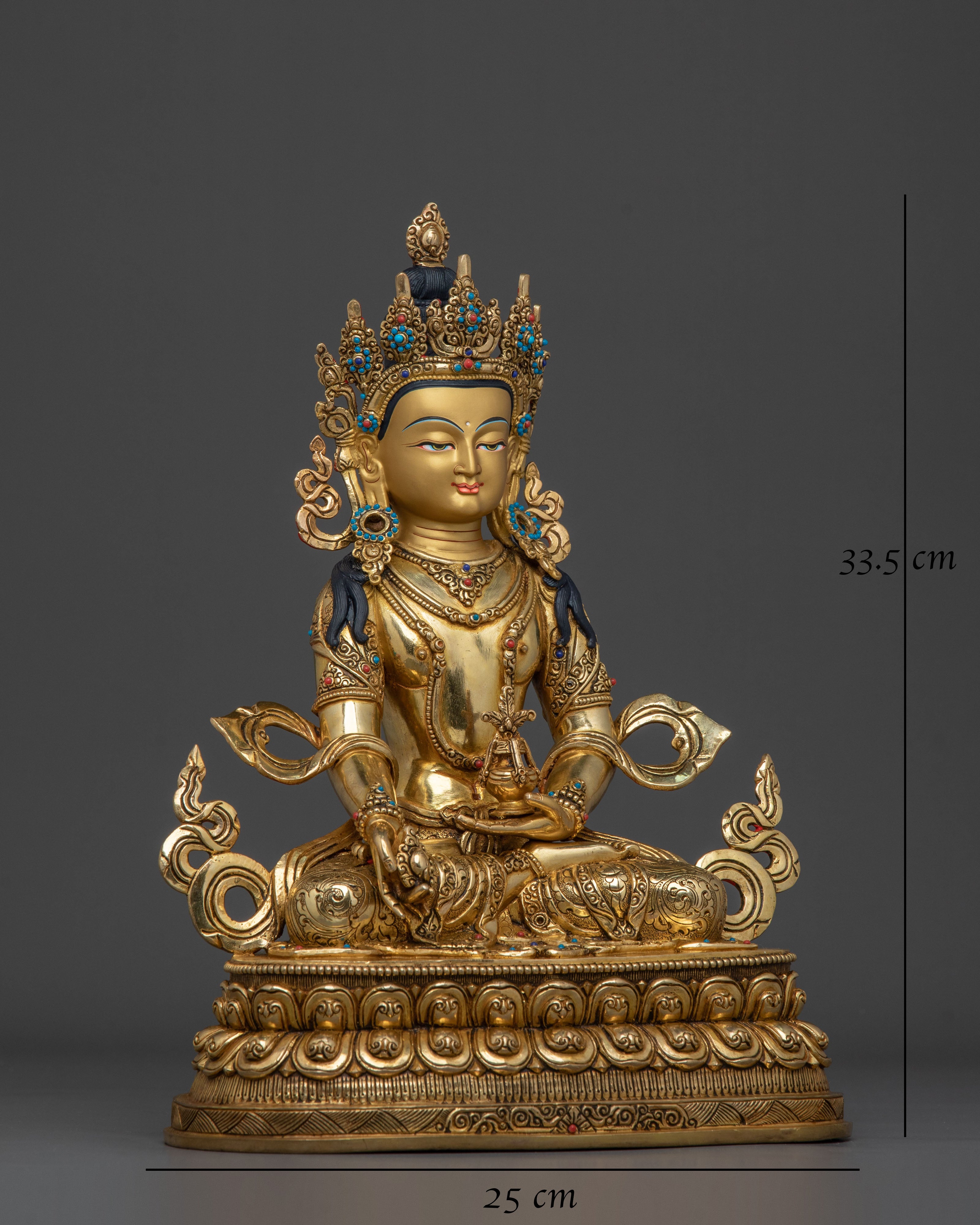 Kshitigarbha Tibetan Sculpture: Bodhisattva of Compassion