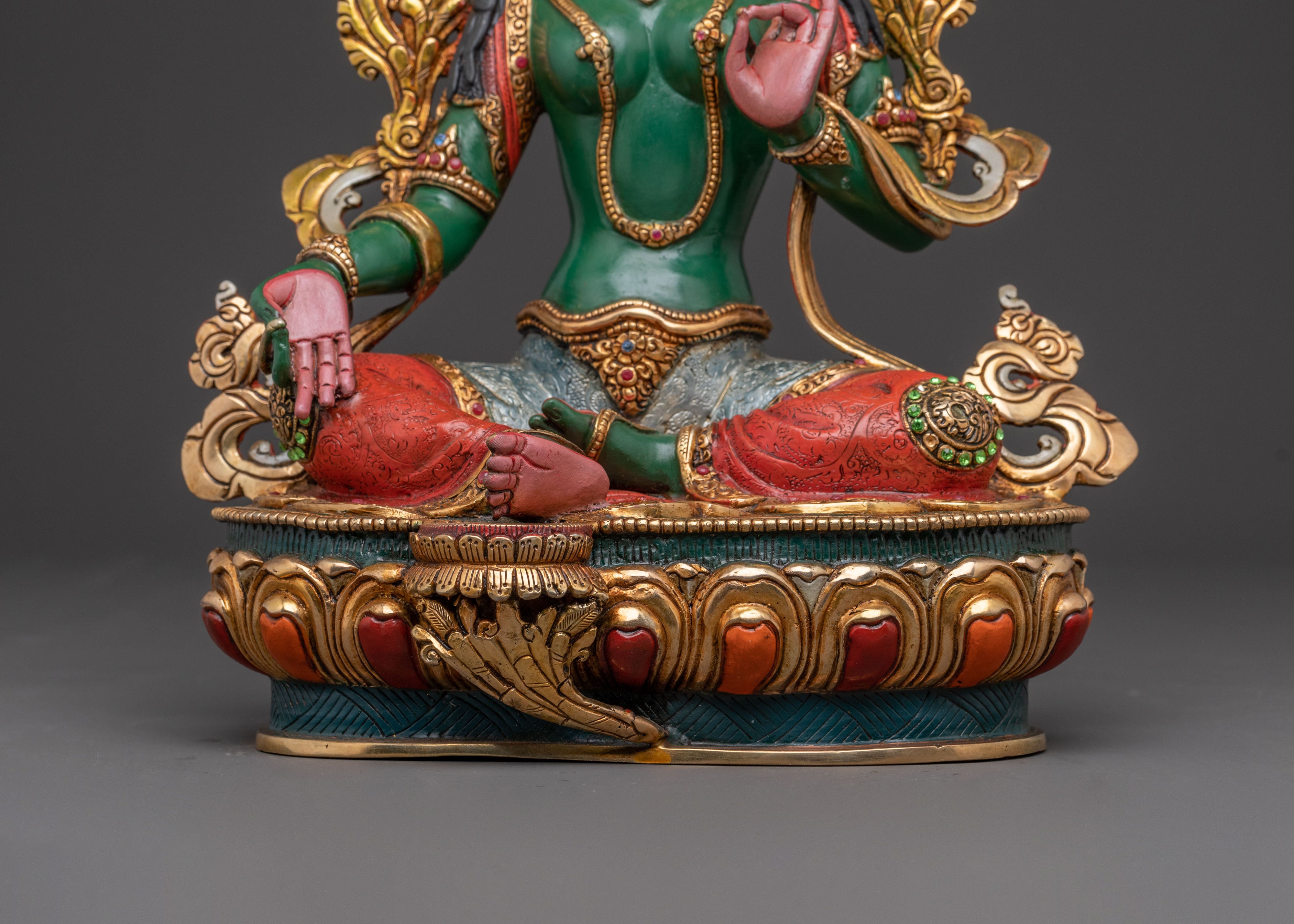 Green Tara Protective Statue | Enlightened Compassion