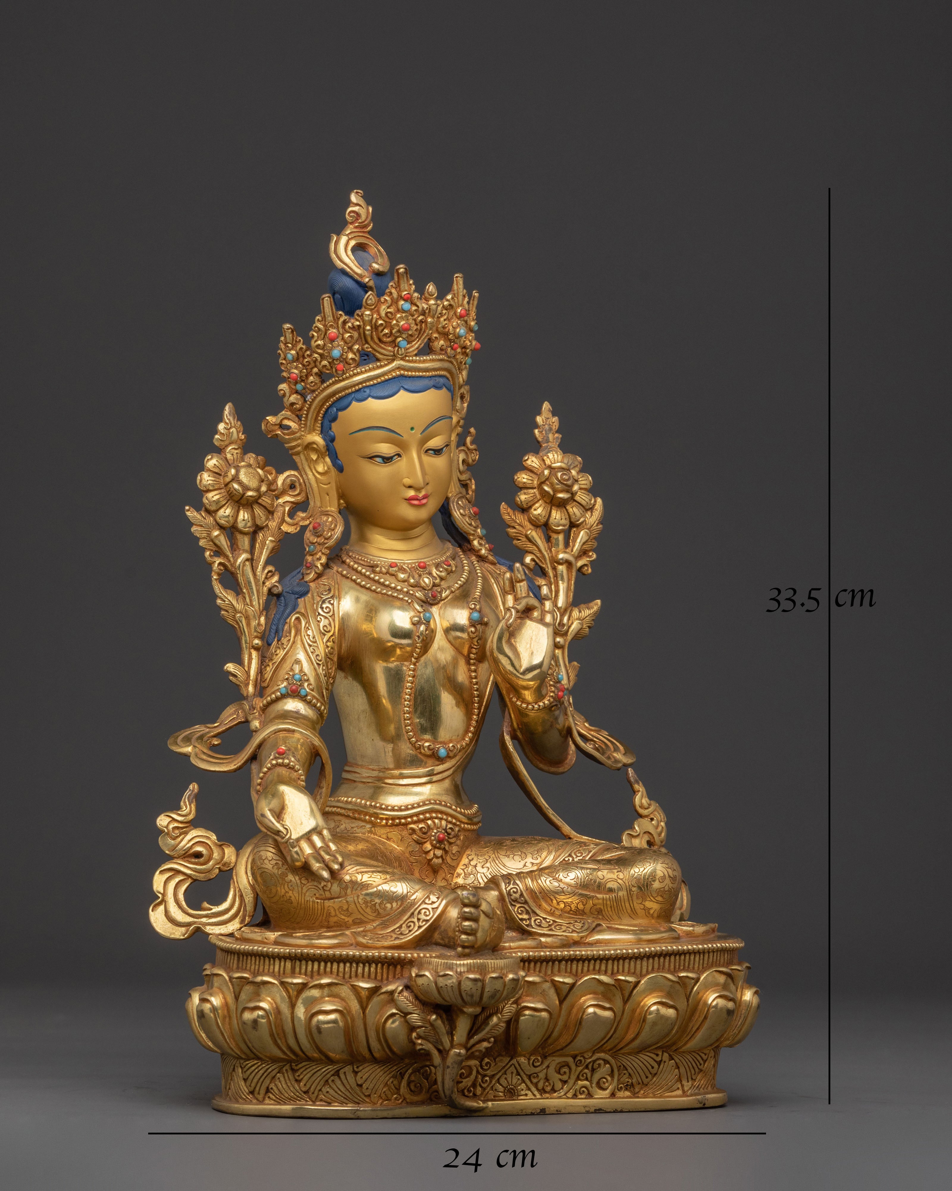Protection Statue of Green Tara | Symbol of Compassion