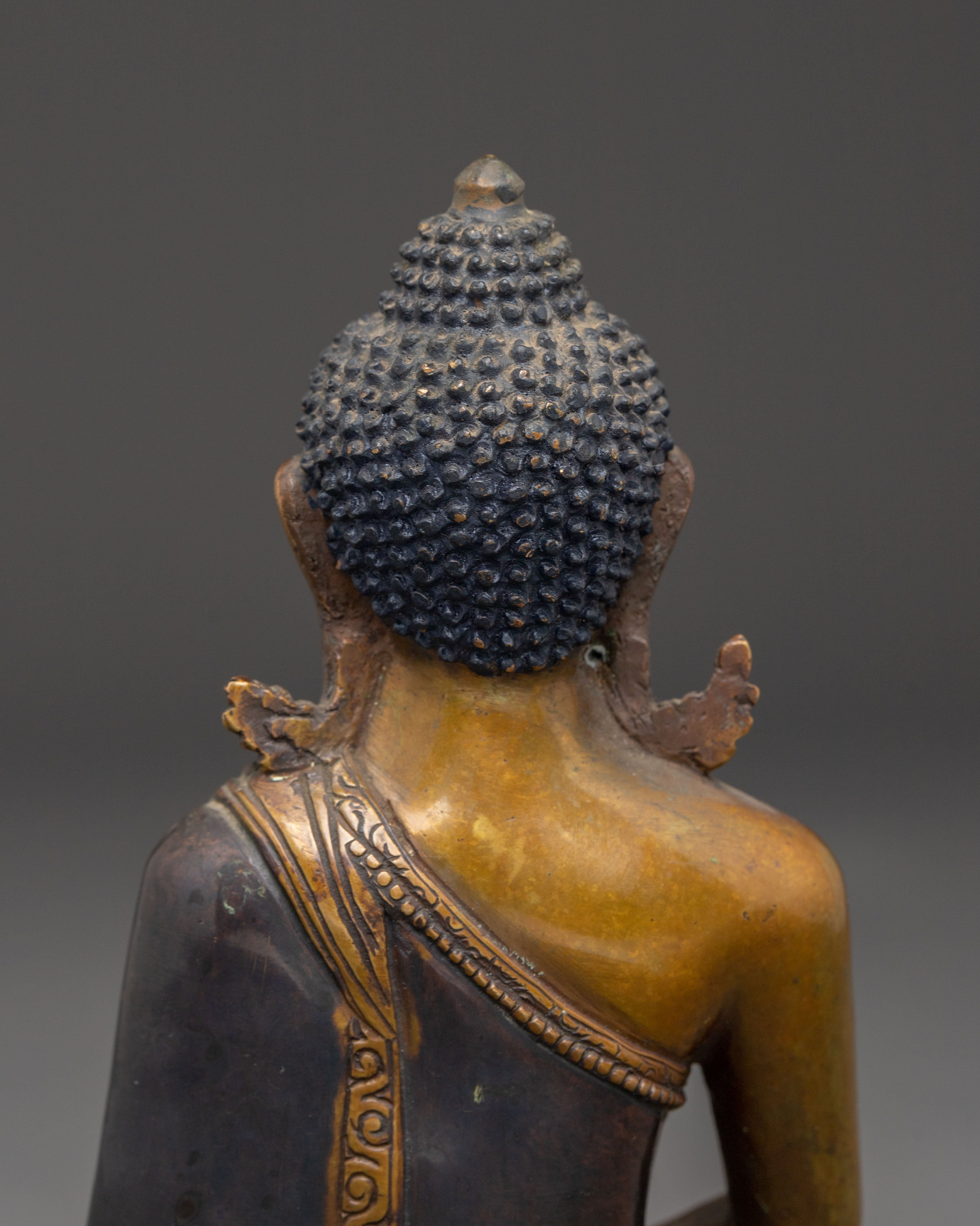 Handcrafted Amitabha Buddha Oxidized Statue | Pure Land Buddha