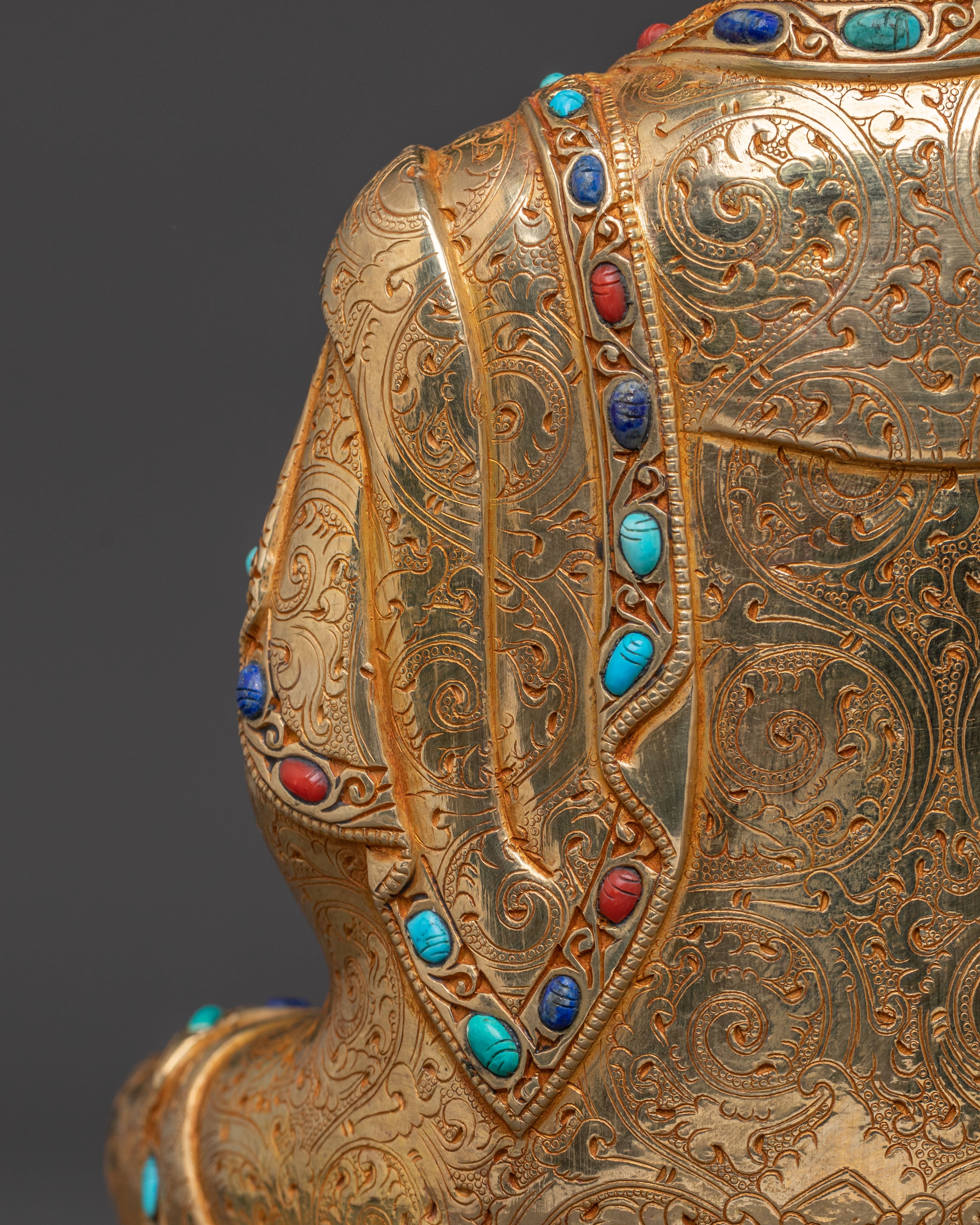 24k Gold Plated Shakyamuni Buddha Statue