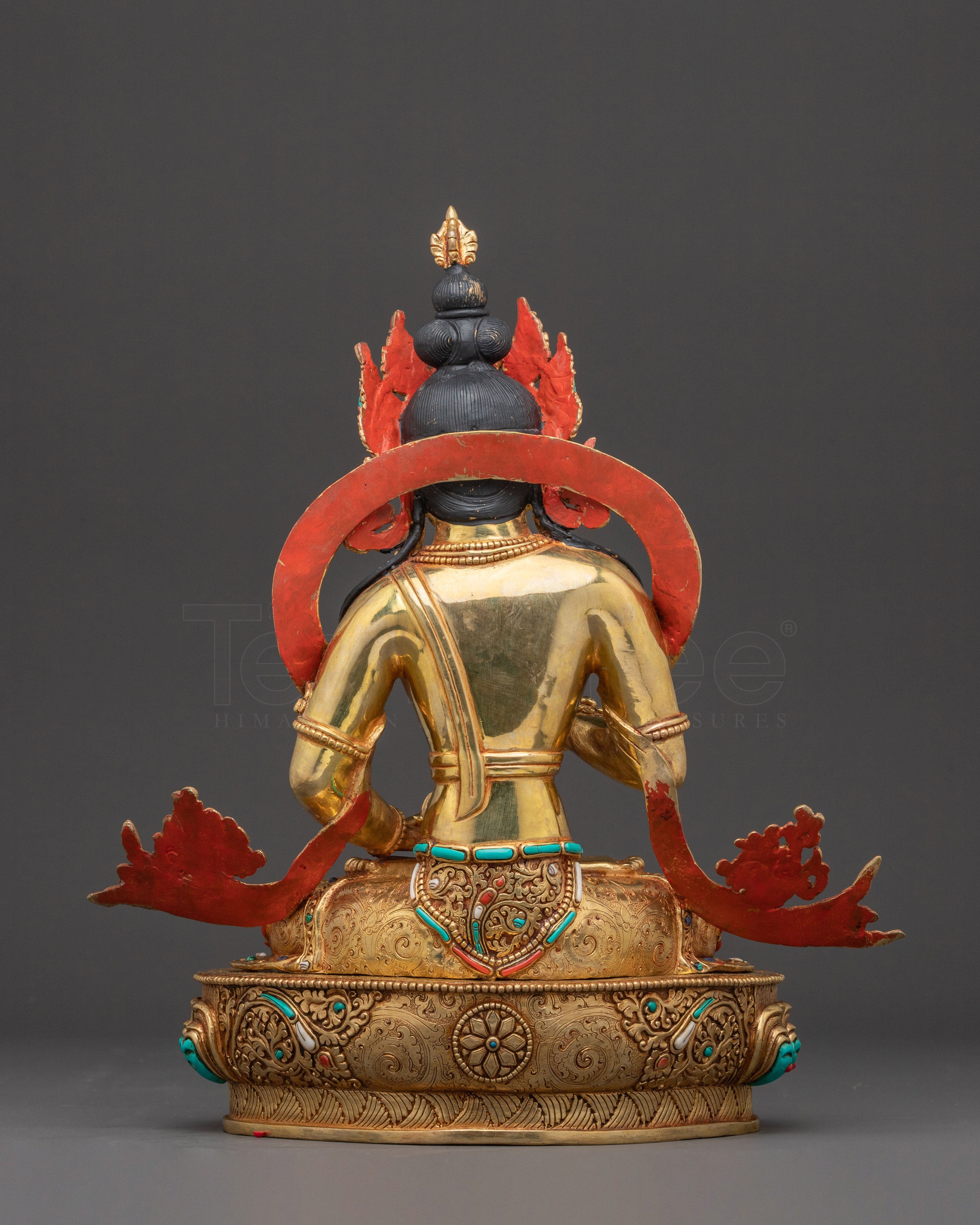 Vajrasattva Buddhist Blessing Statue – Radiant 24K Gold Masterpiece