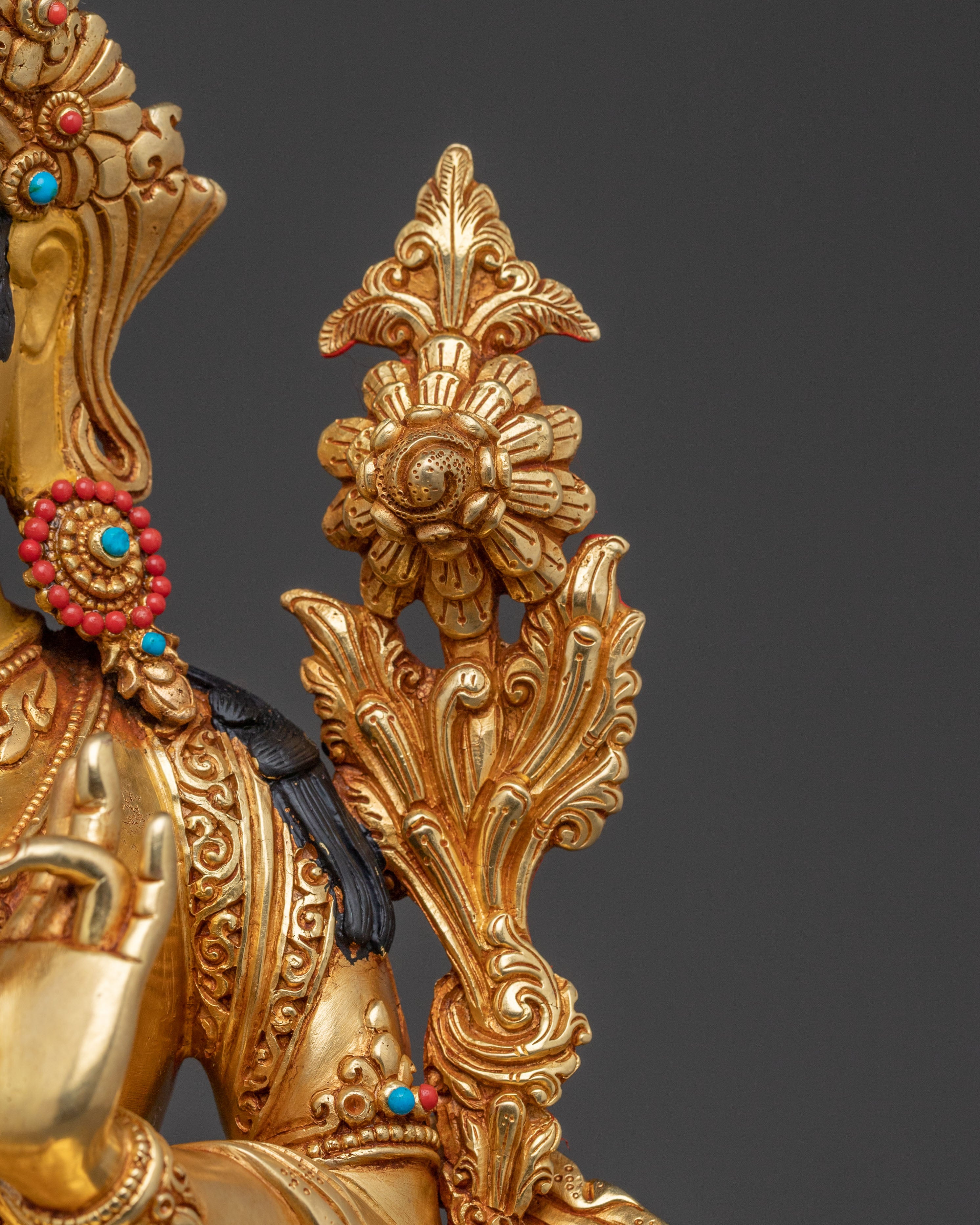 Green Tara Divine Statue | Tibetan Goddess of Compassion