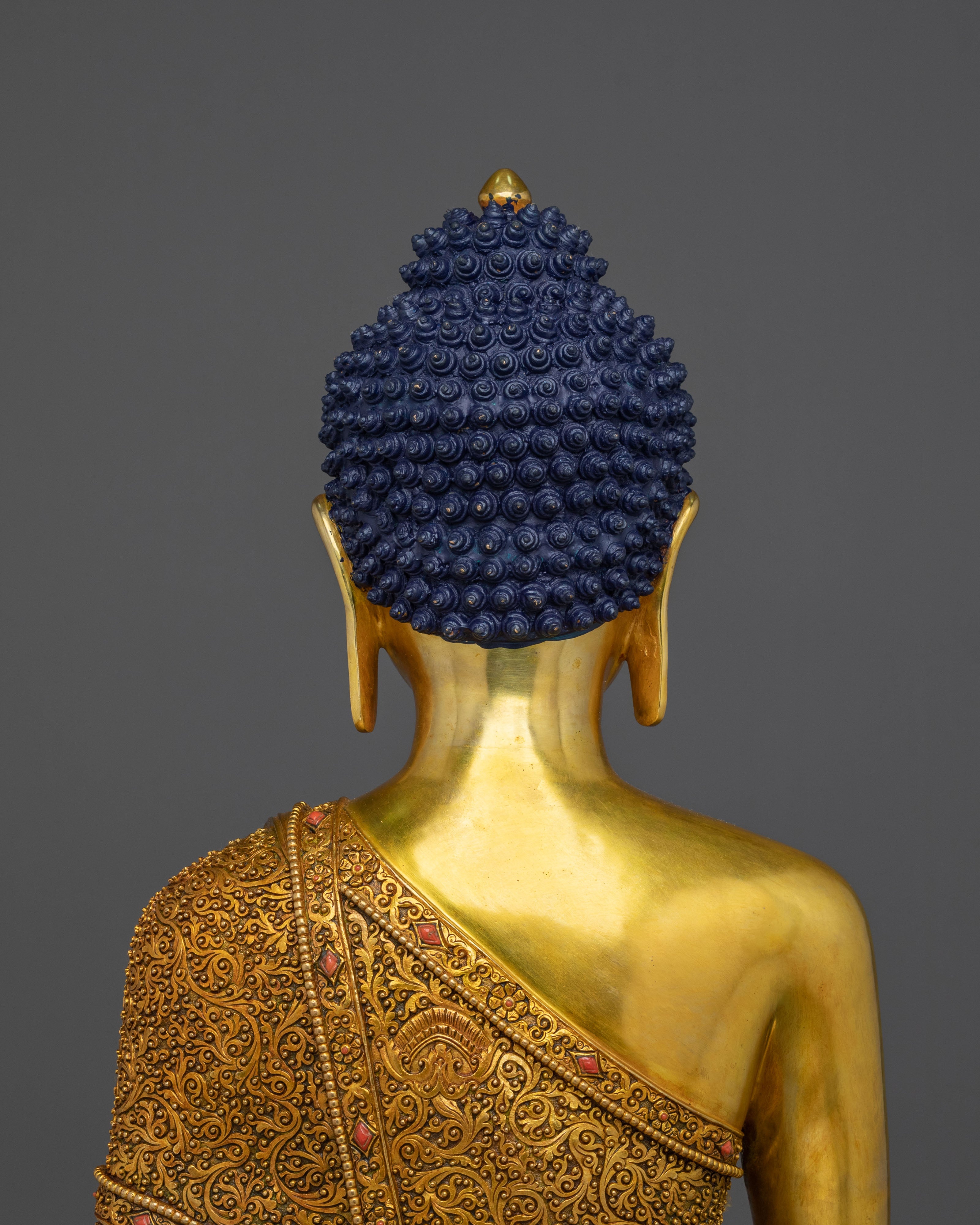 Shakyamuni Buddha Golden Statue for Buddhist Shrine