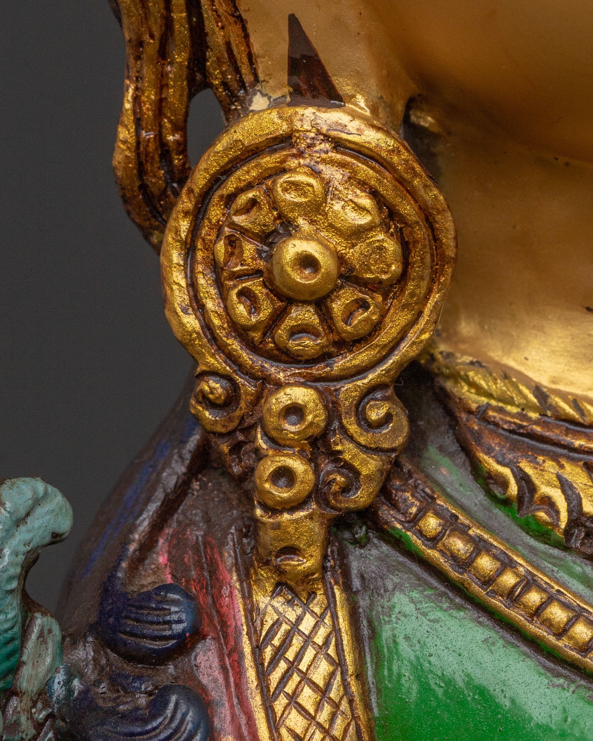 Handcrafted Green Tara Compassion Statue for Altar