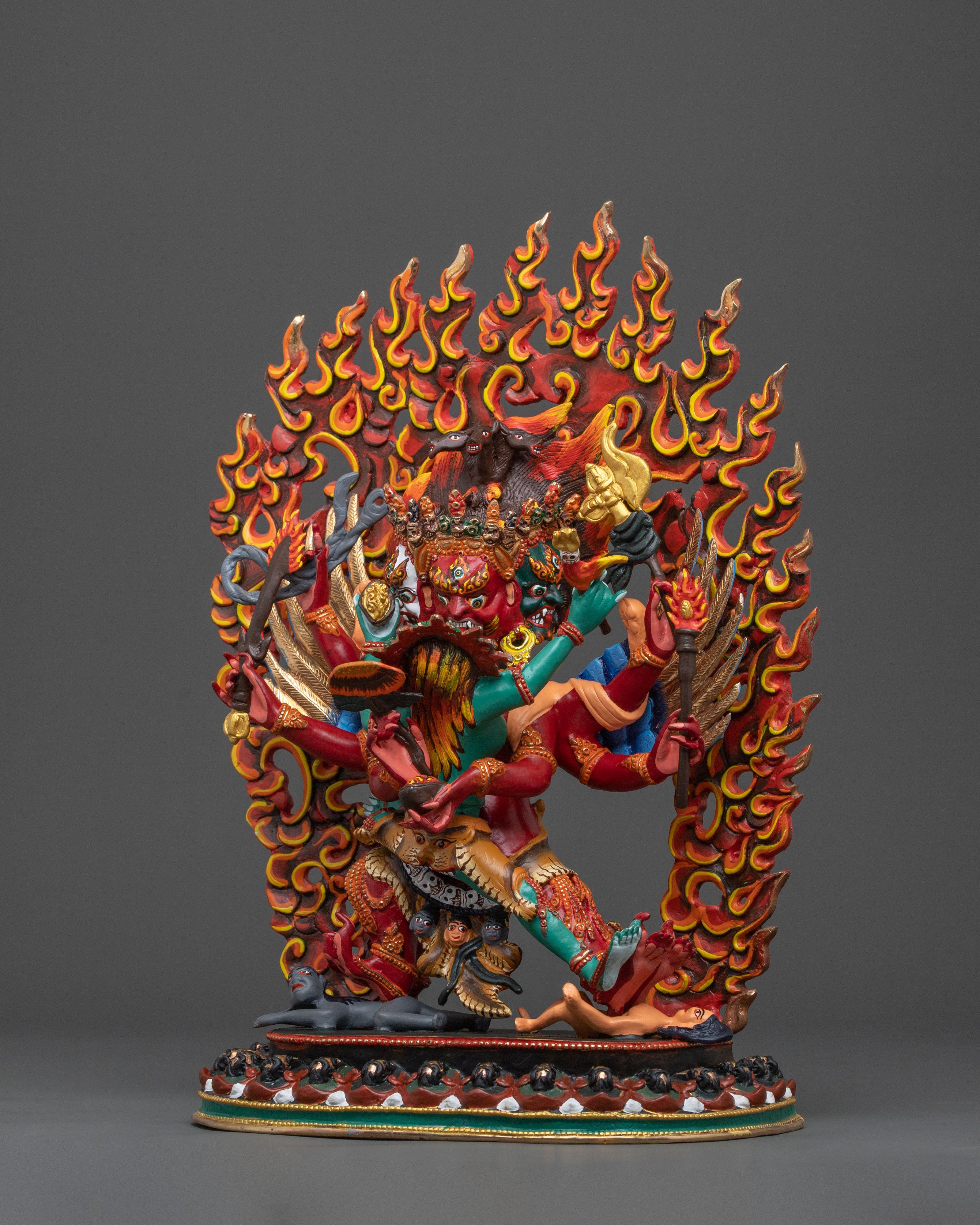 Handcrafted Heyagriva Sculpture | Wrathful Deity of Protection