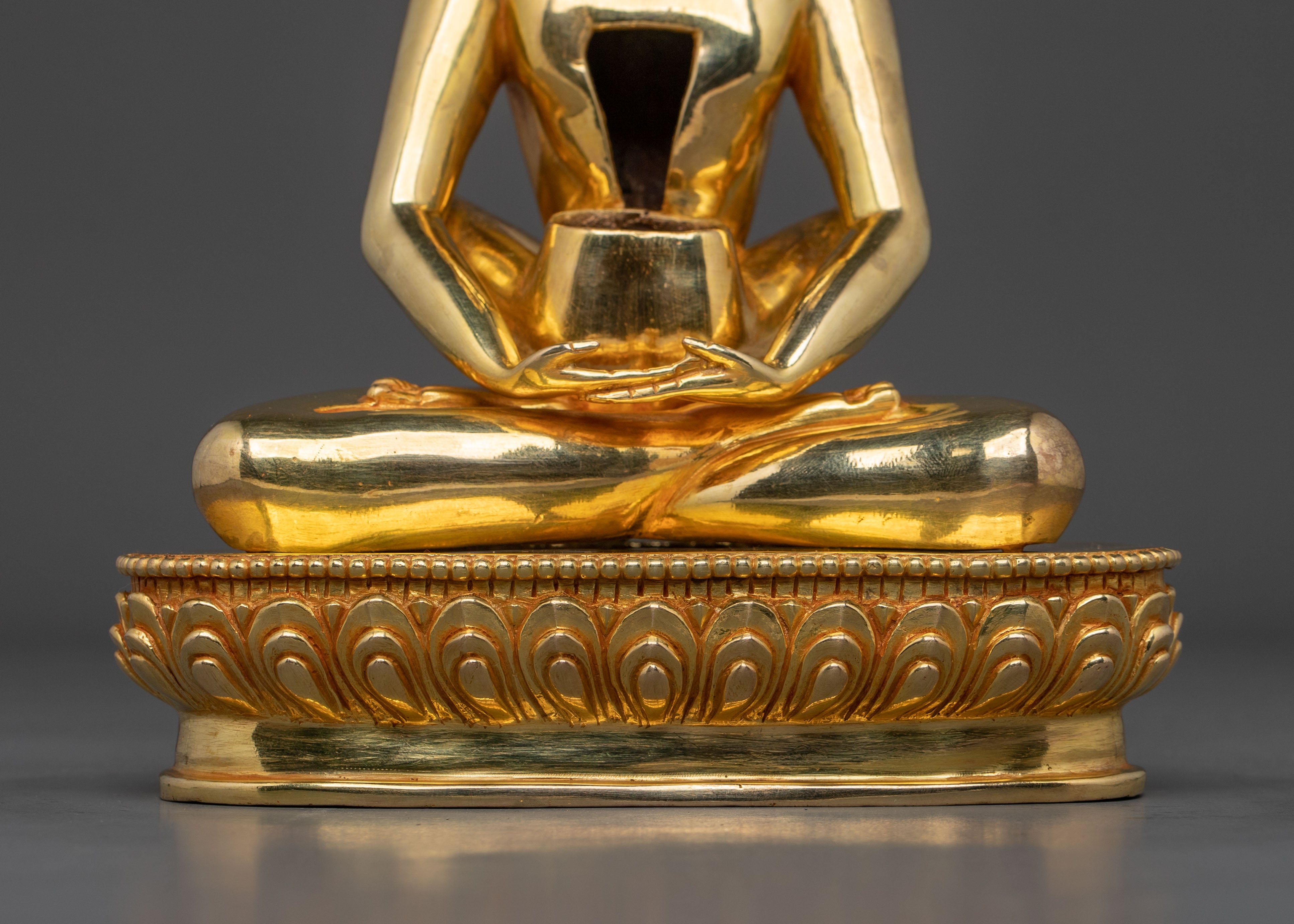 Samantabhadra with Consort 24K Gold Gilded Statue
