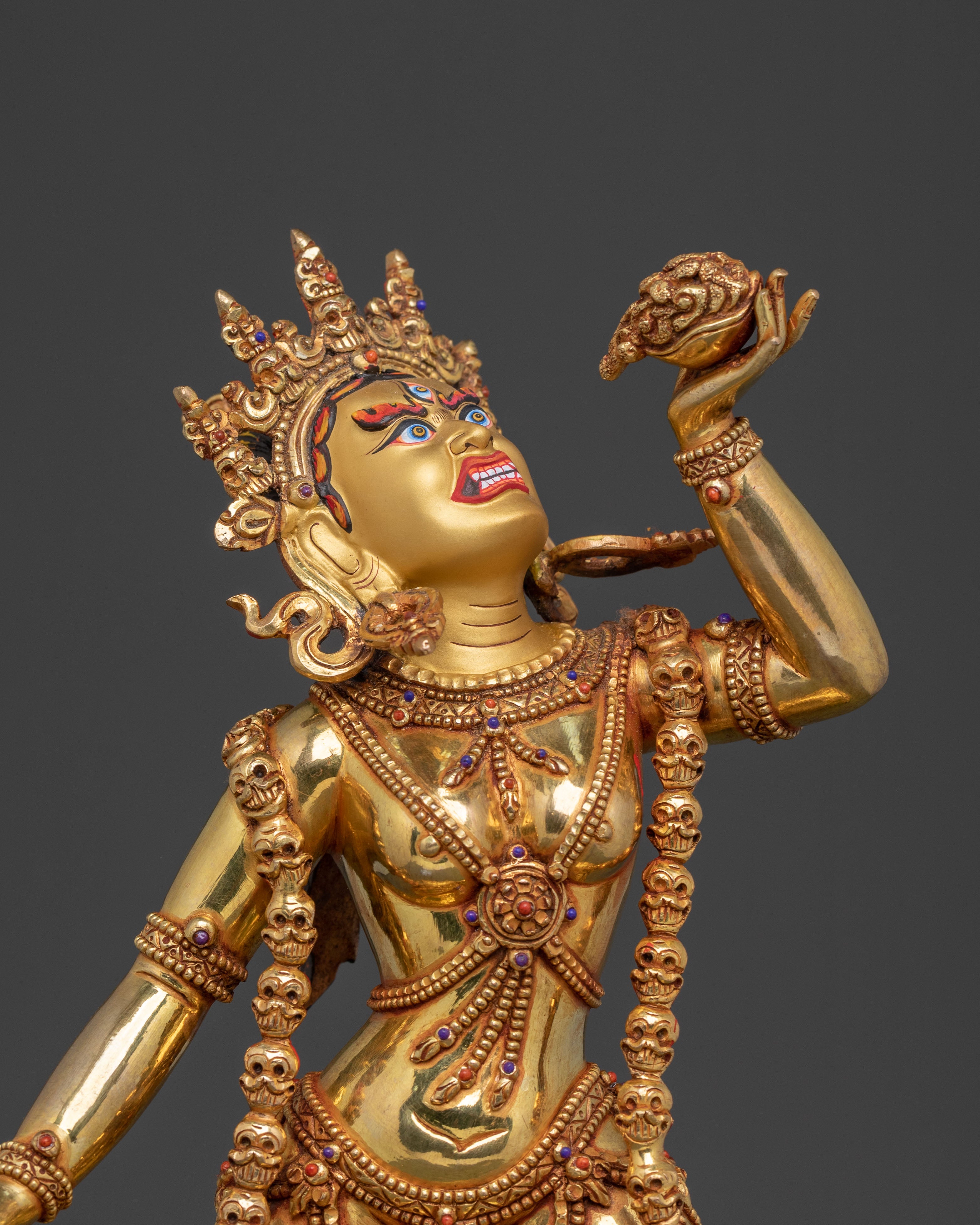 Vajrayogini Statue | 24K Gold Gilded Goddess