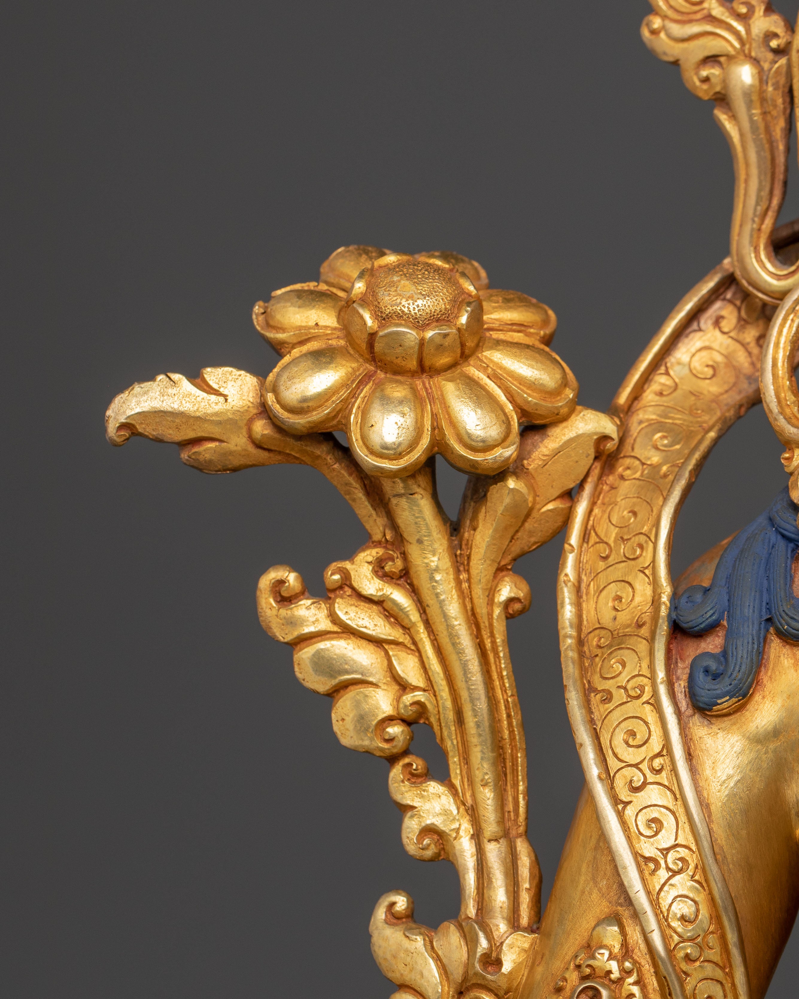 Divine White Tara Statue: Seven Eyed Goddess