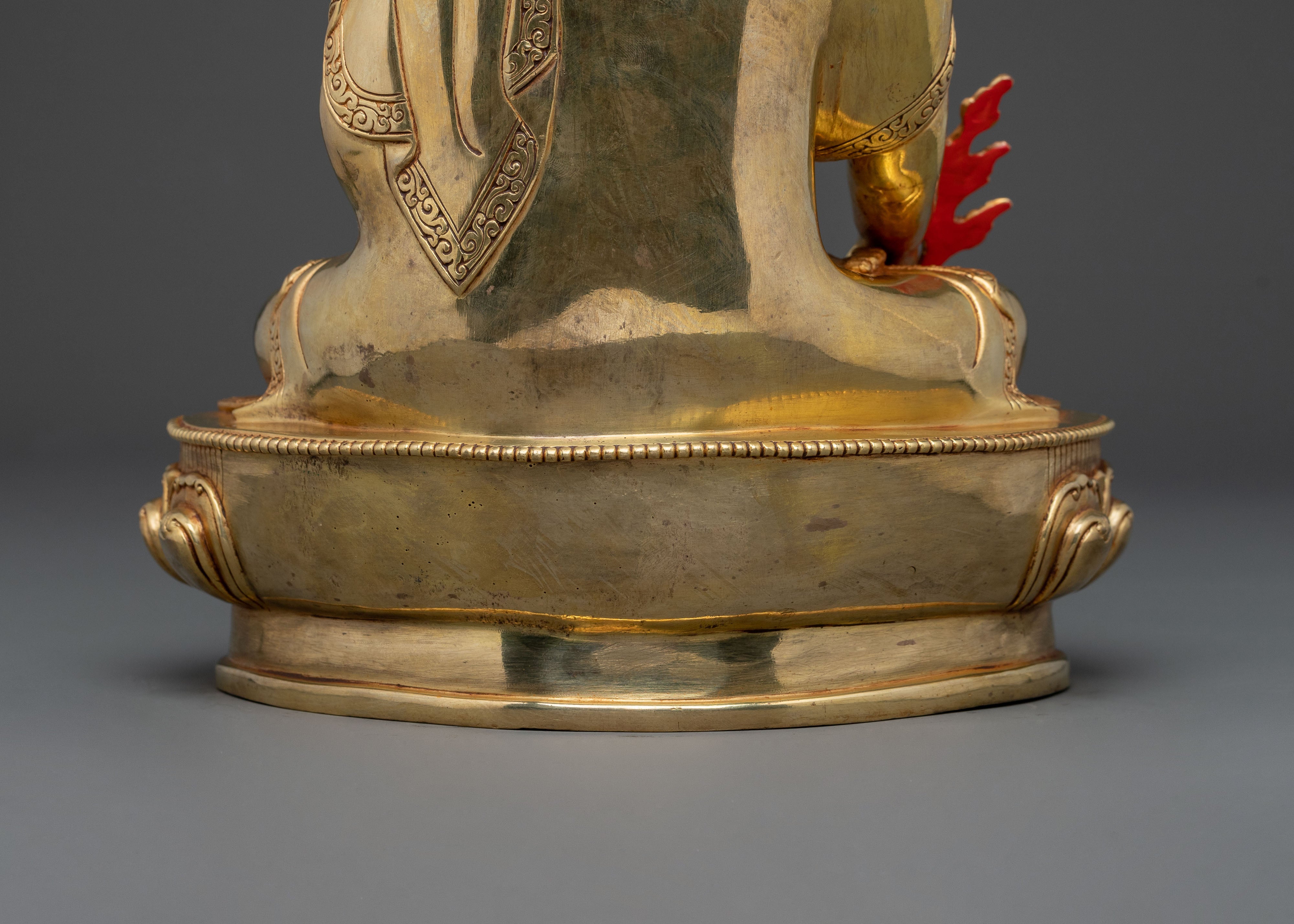 Medicine Buddha Serenity Sculpture | 24K Gold Gilded