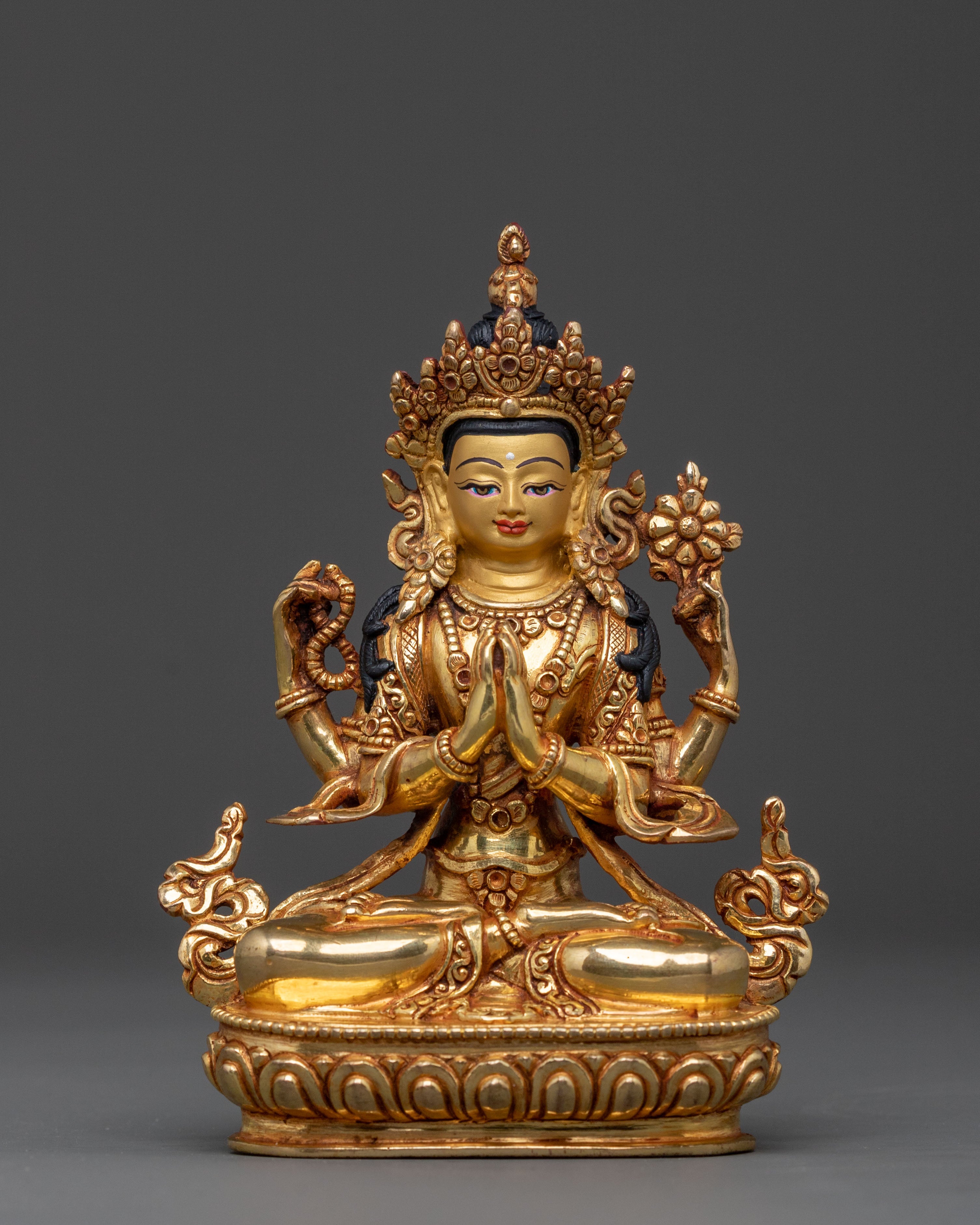 Four Armed Chenrezig Compassion Statue
