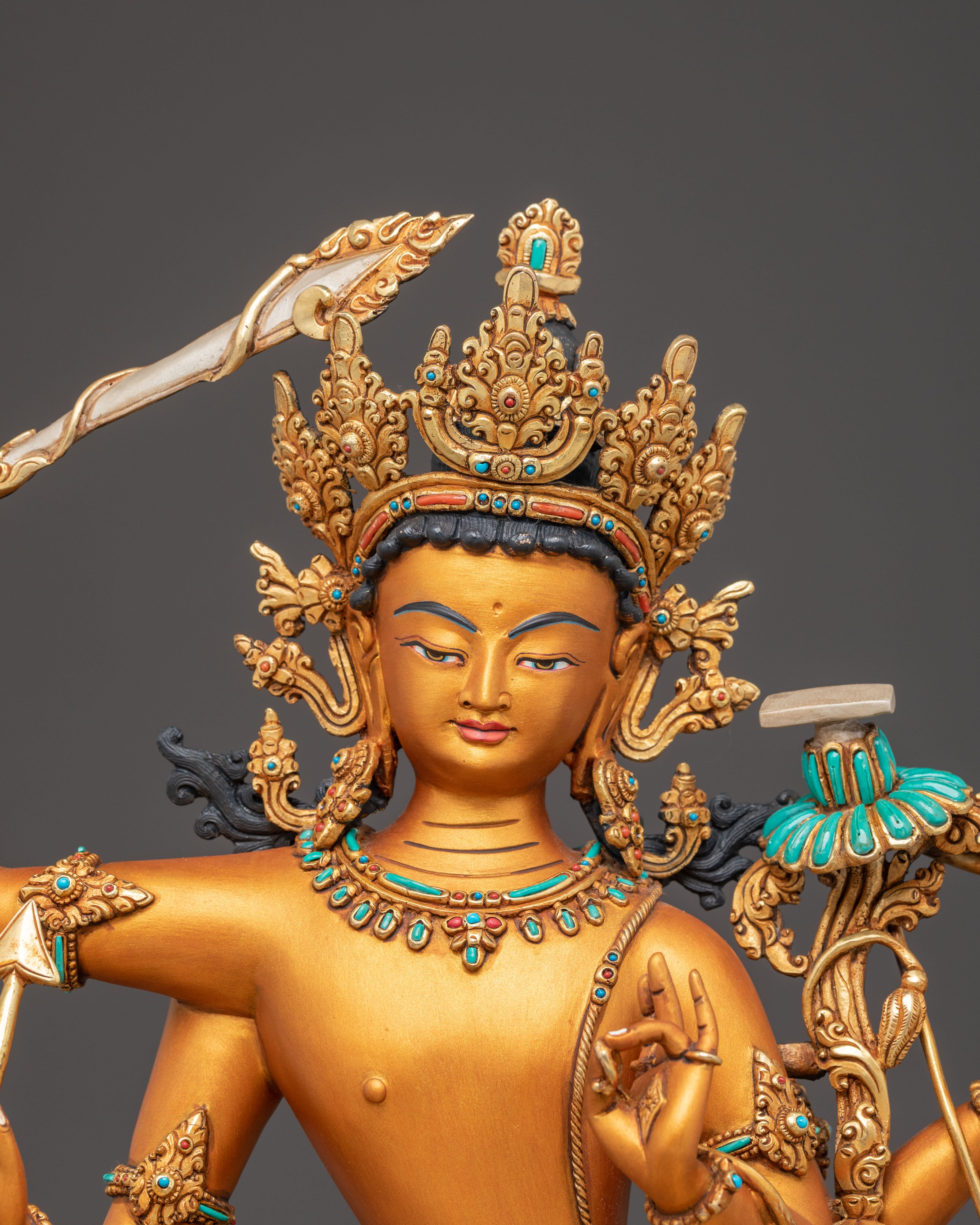 Bodhisattva Maha Manjushri Statue | Bodhisattva of Transcendent Wisdom