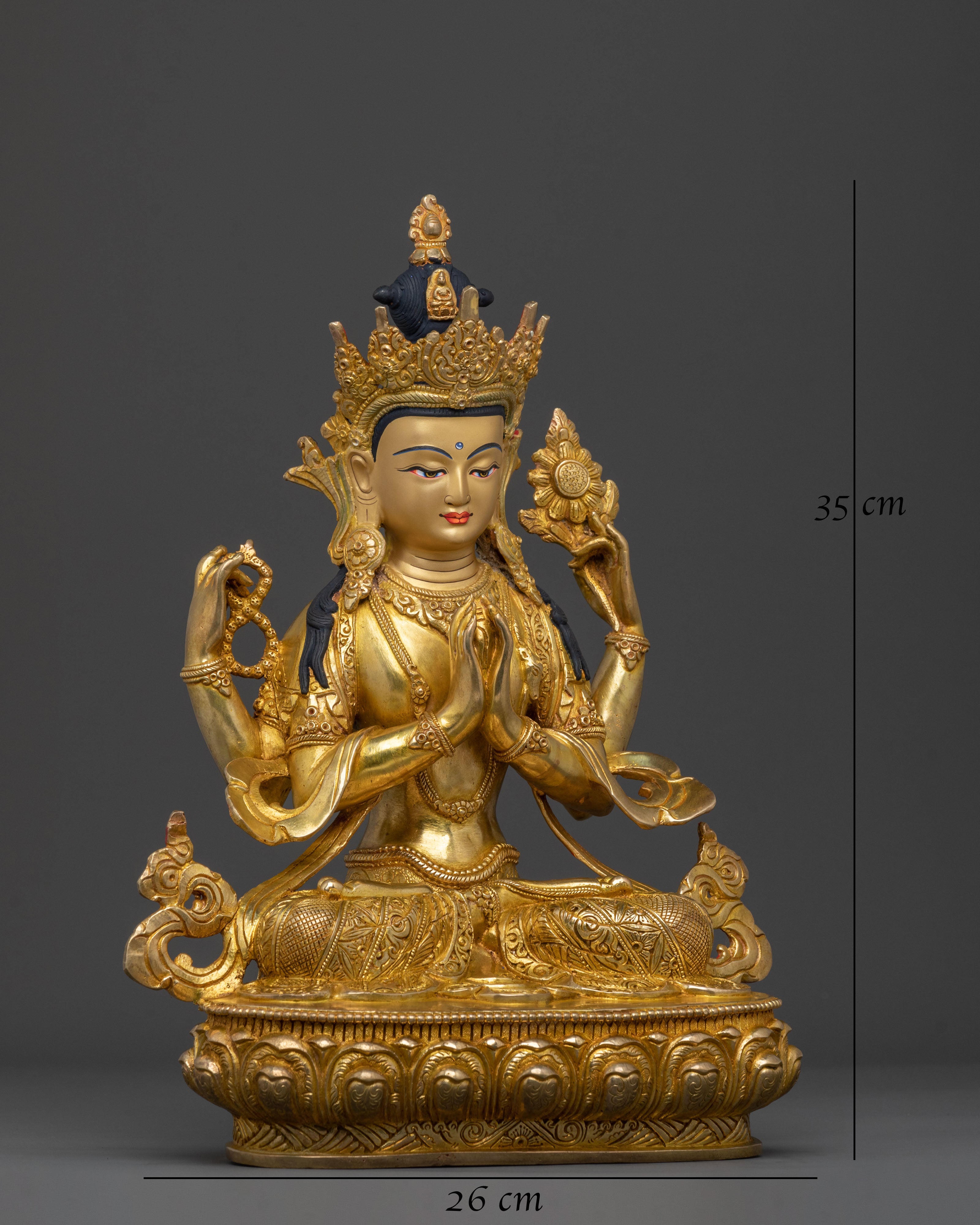 Golden Rupa of Chenrezig | Buddha of Infinite Compassion