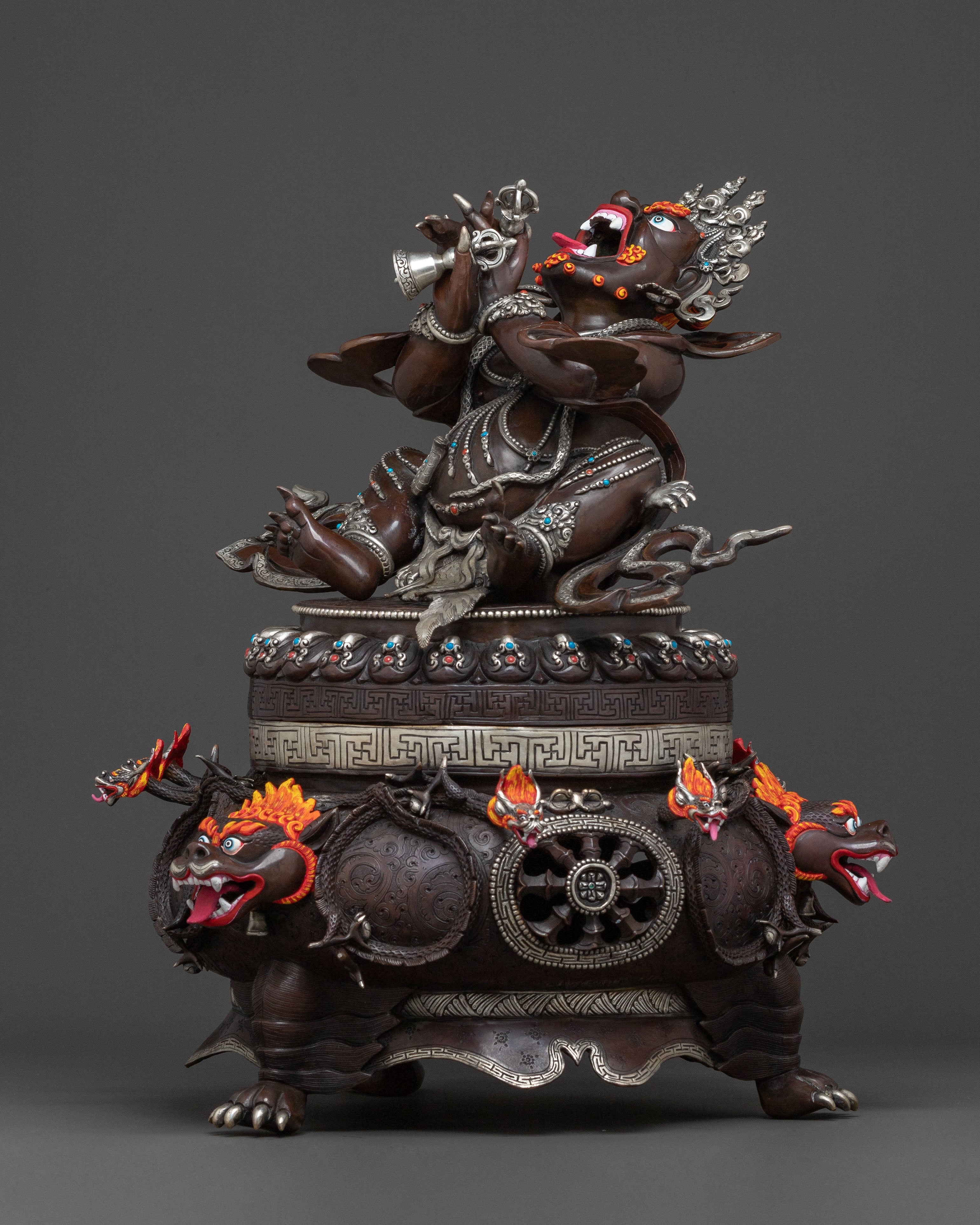 Fierce Protector Vajradaka Statue | Sacred Vajrayana Altar