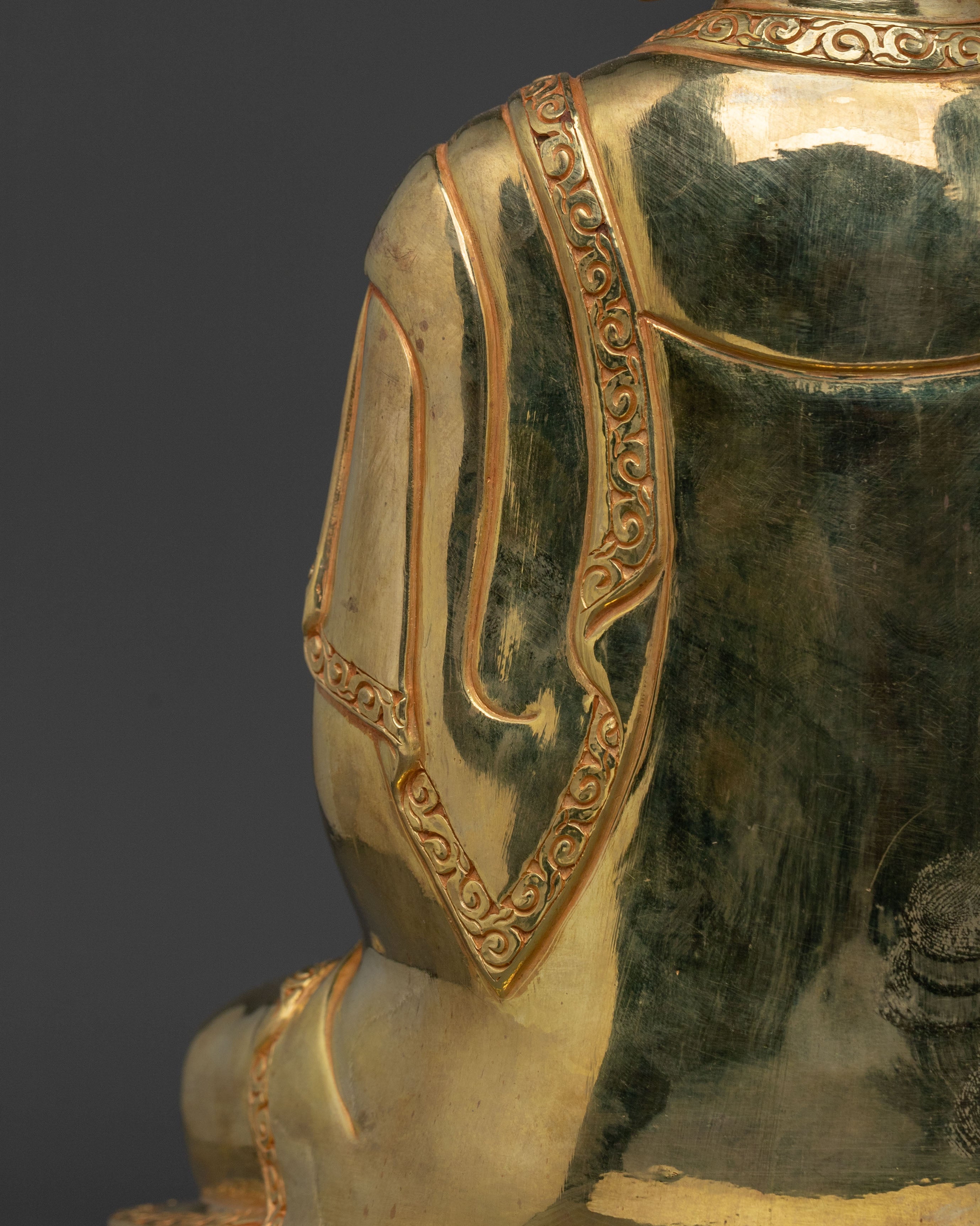 24k Gold Gilded Medicine Buddha Statue | Healing Buddha