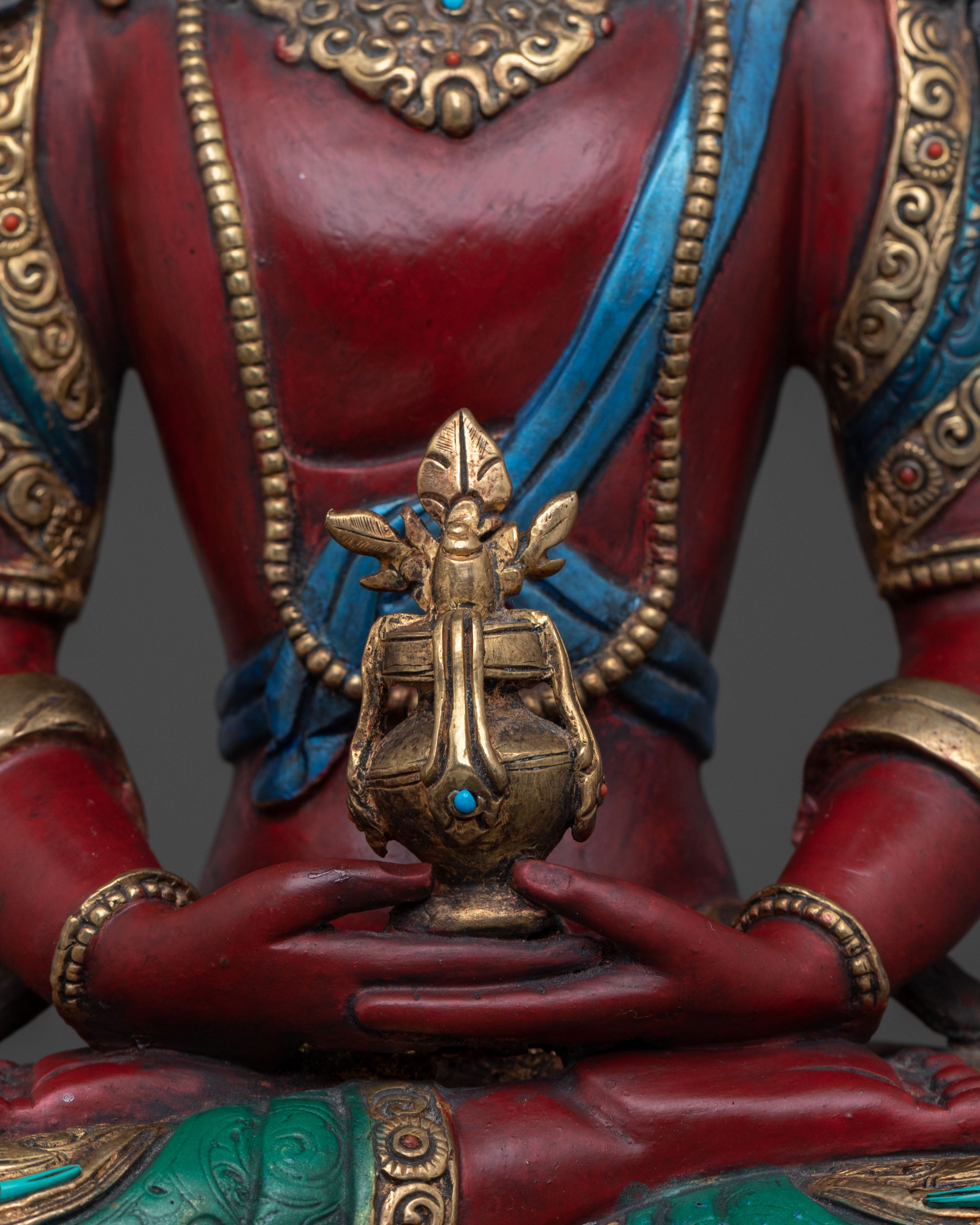 Tibetan Amitayus Buddha Statue of Compassion
