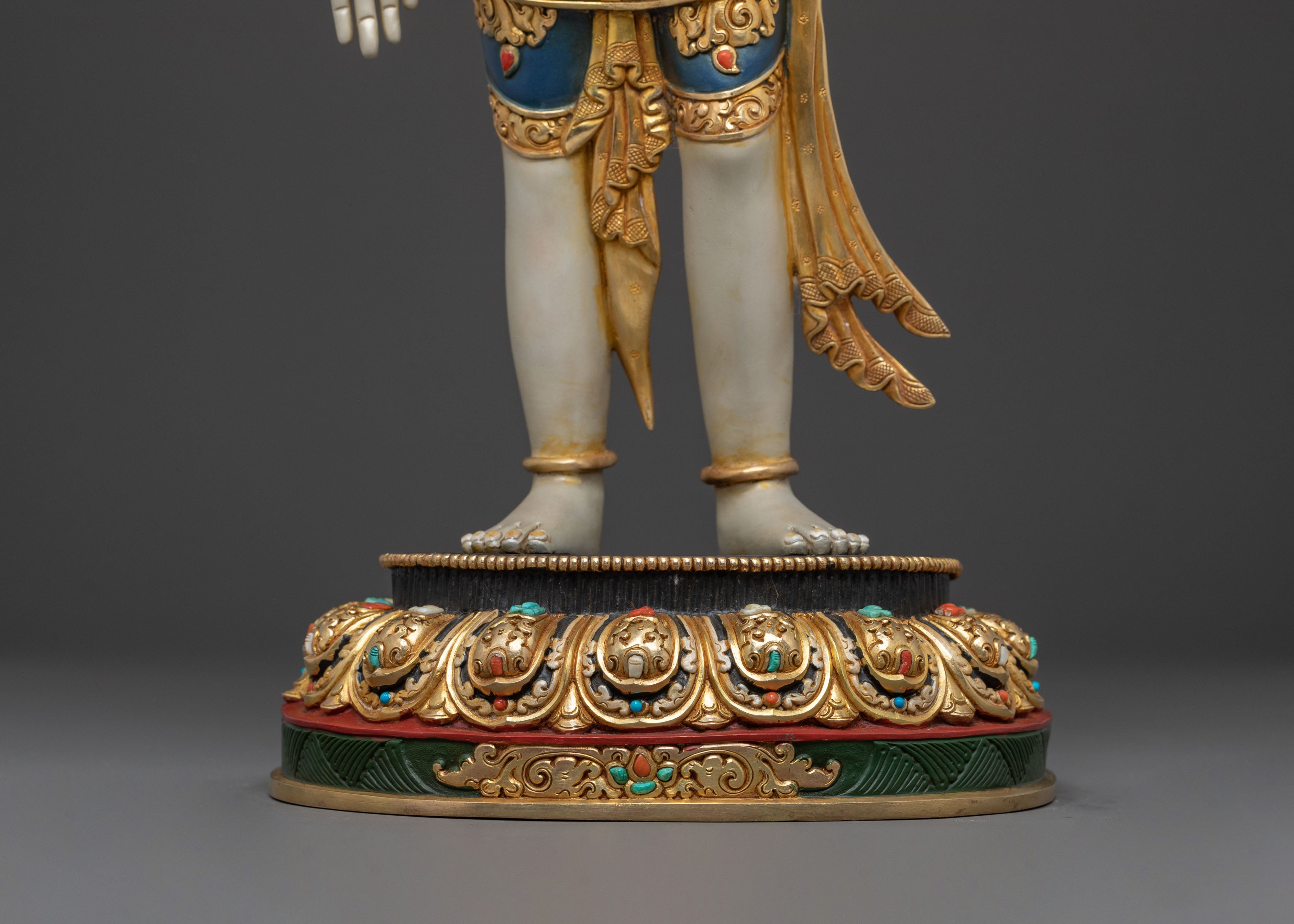 Lokeshwor Meditation Statue | 24K Gold Gilded