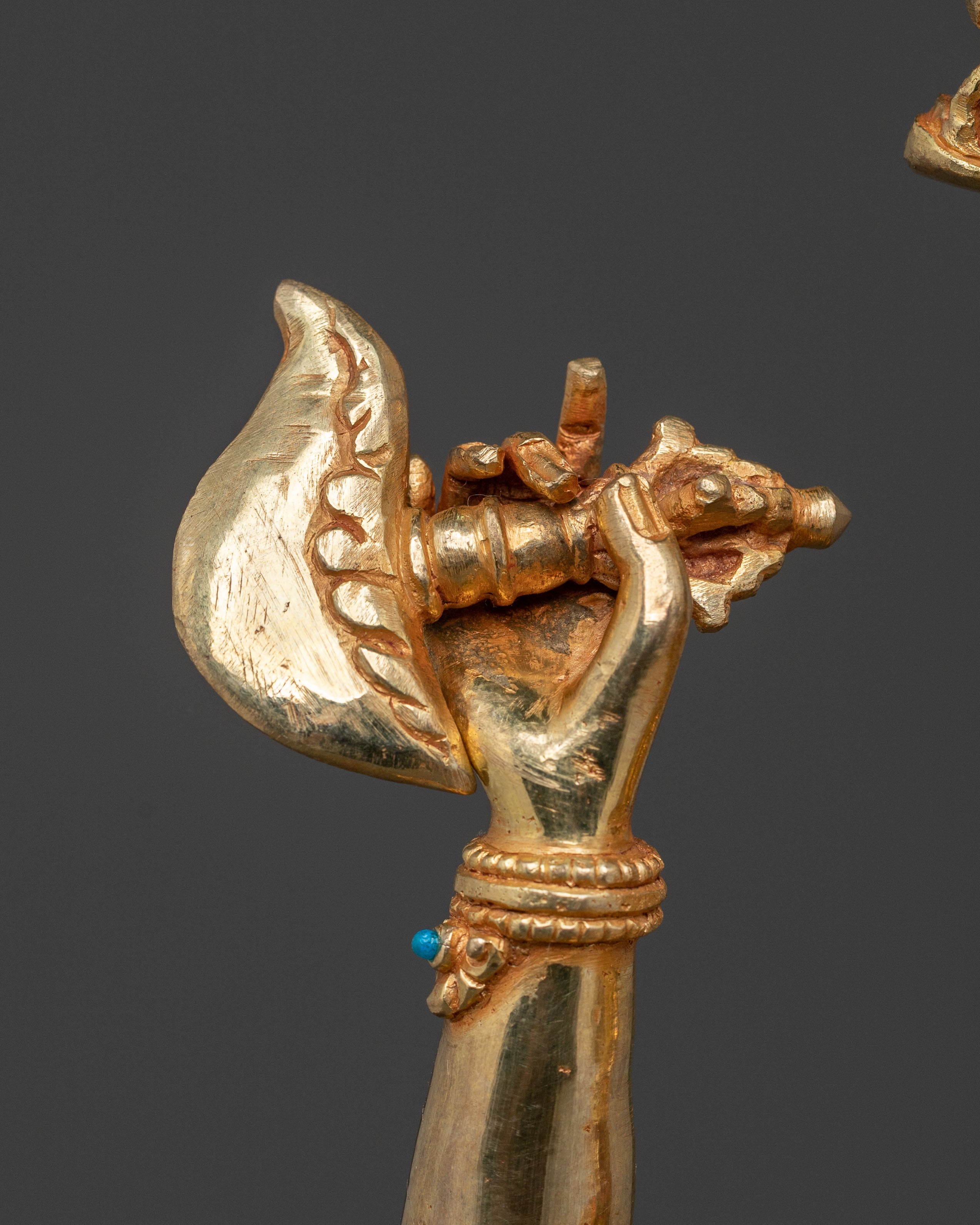 Dorje Phagmo Divine Sculpture: 24K Golden Figure