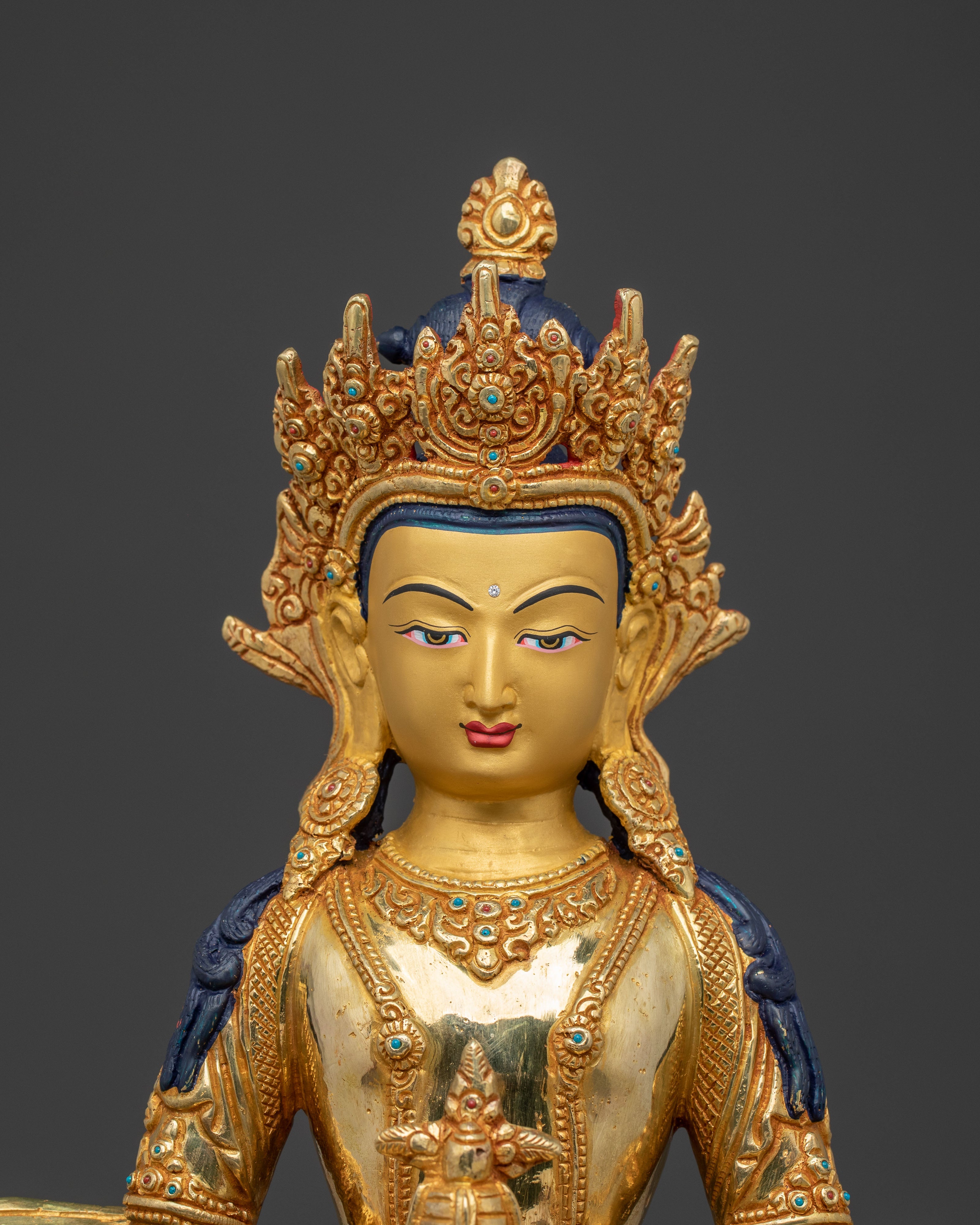 Golden Amitayus Statue | Protector of Long Life