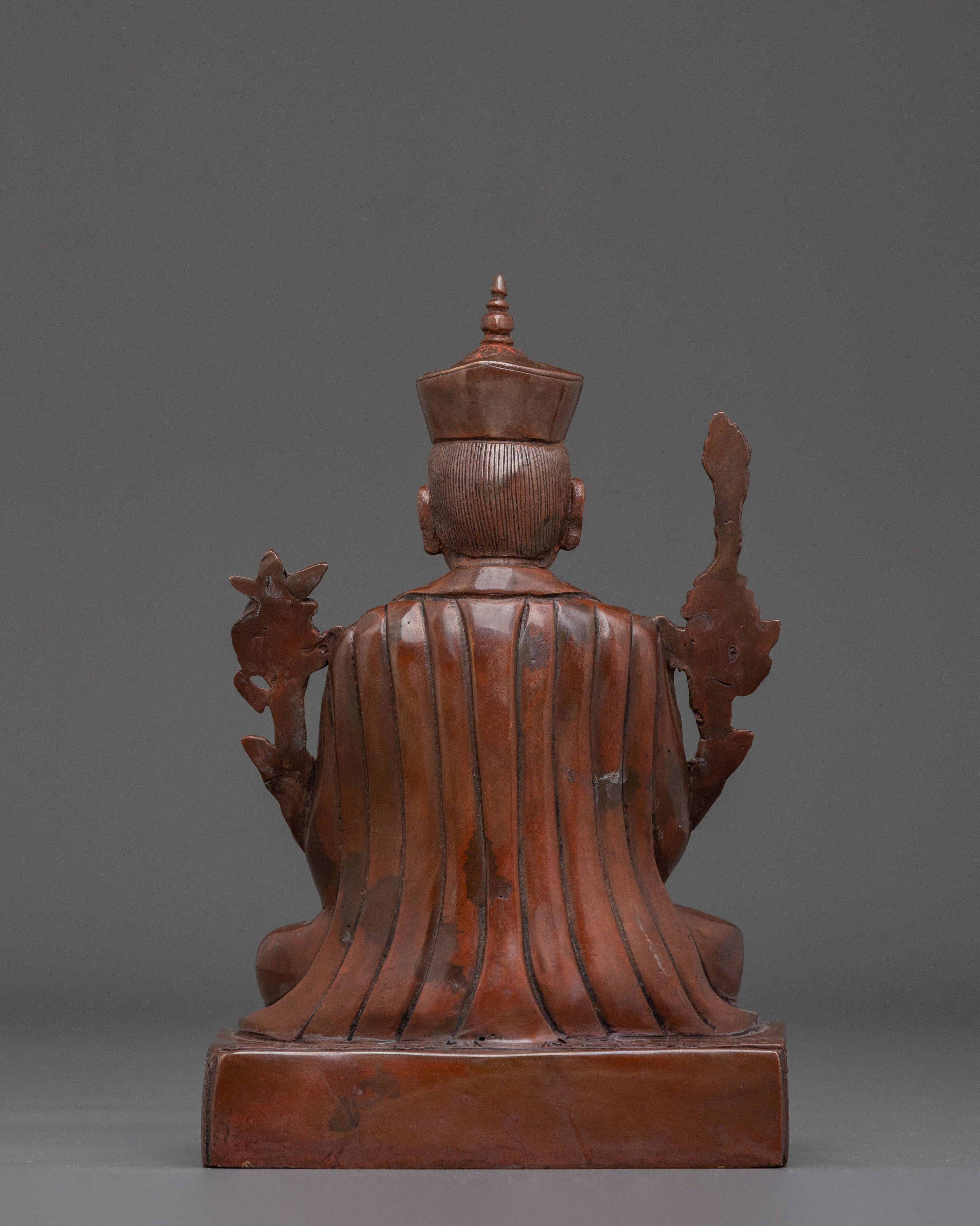 Tibetan Buddhist Master Karmapa Sculpture | Sacred Buddhist Altar Decor