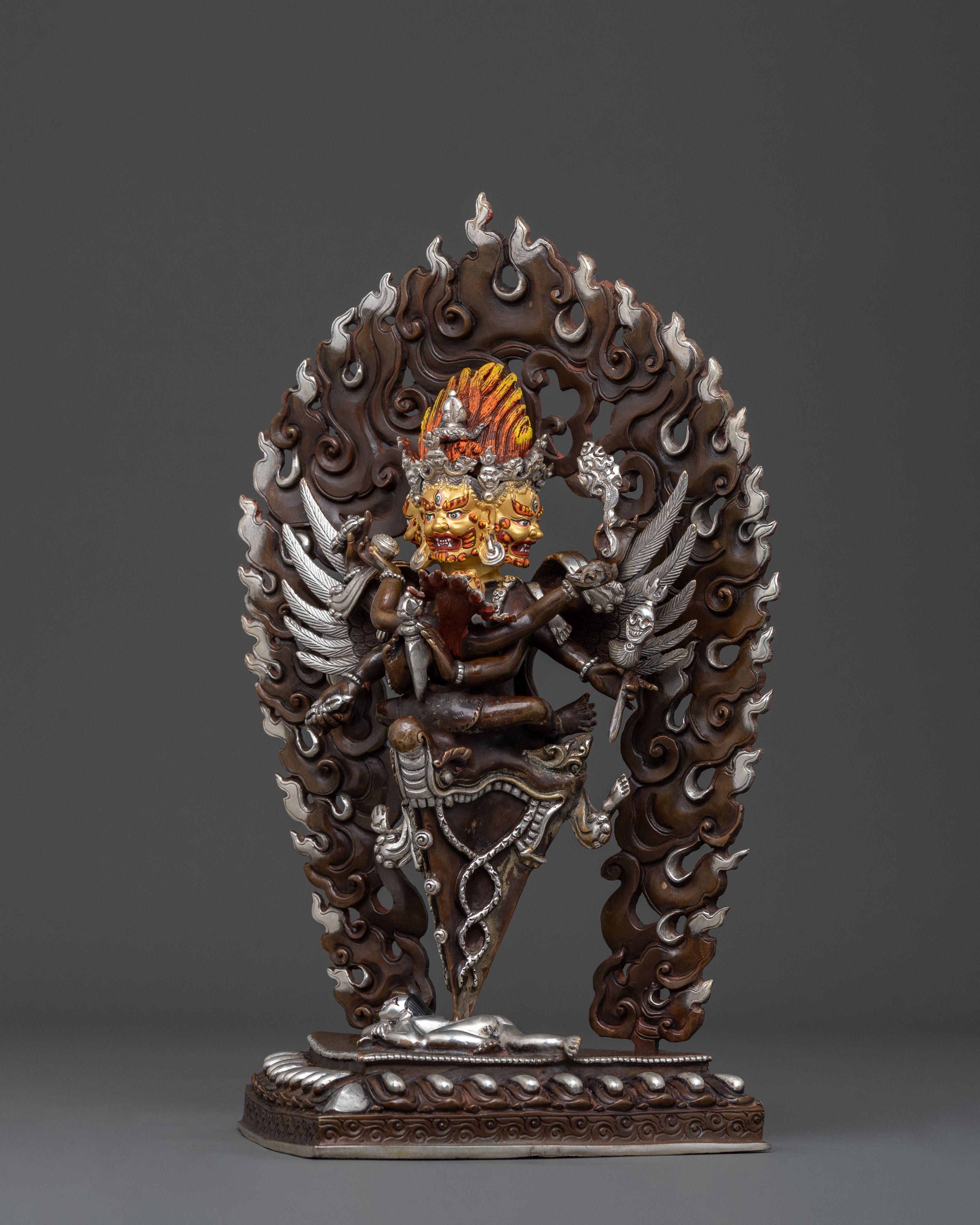 Vajrakilaya Spiritual Statue | Fierce Deity of Transformation