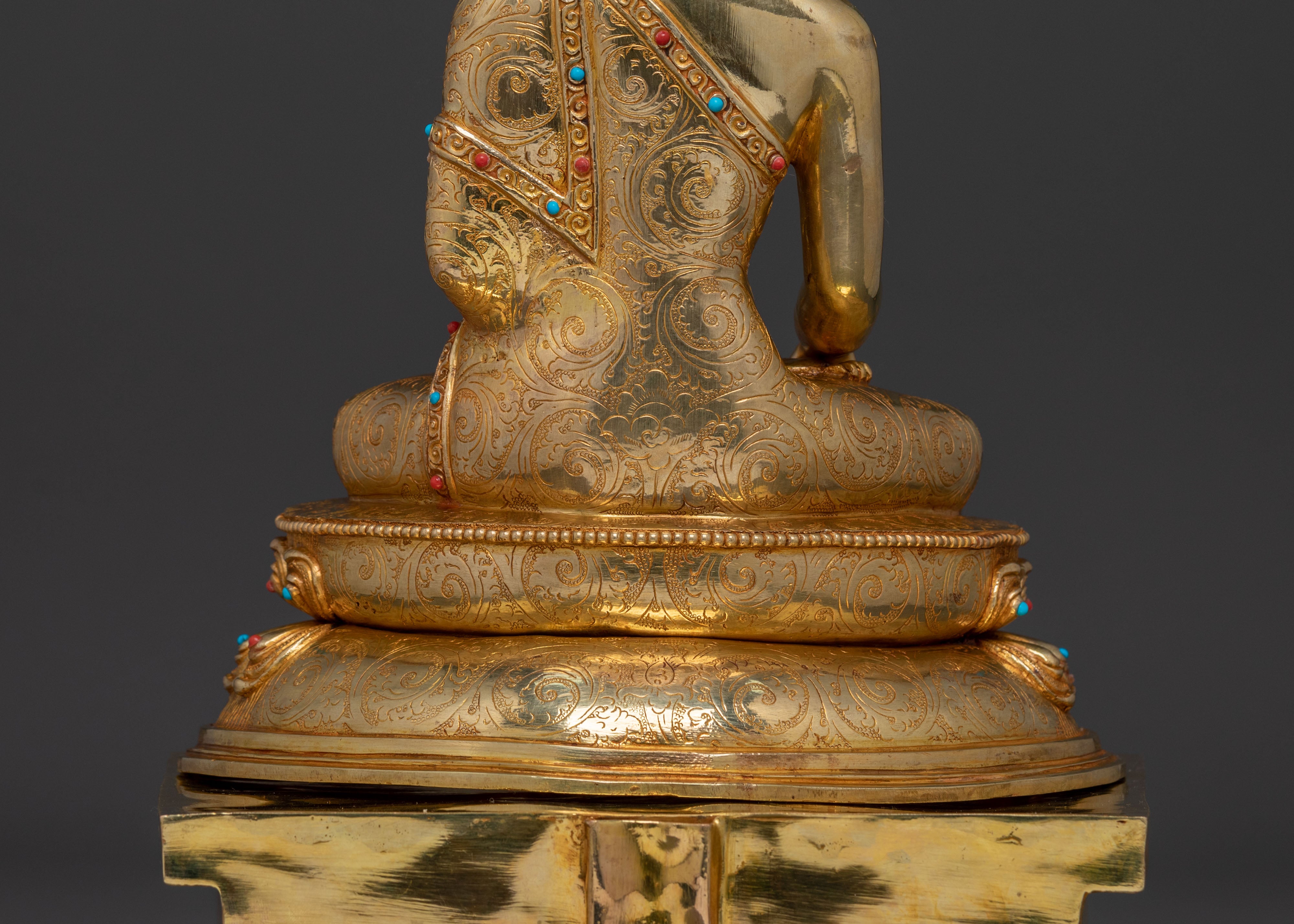 Shakyamuni Buddha Statue with a Throne | Meditation Figure
