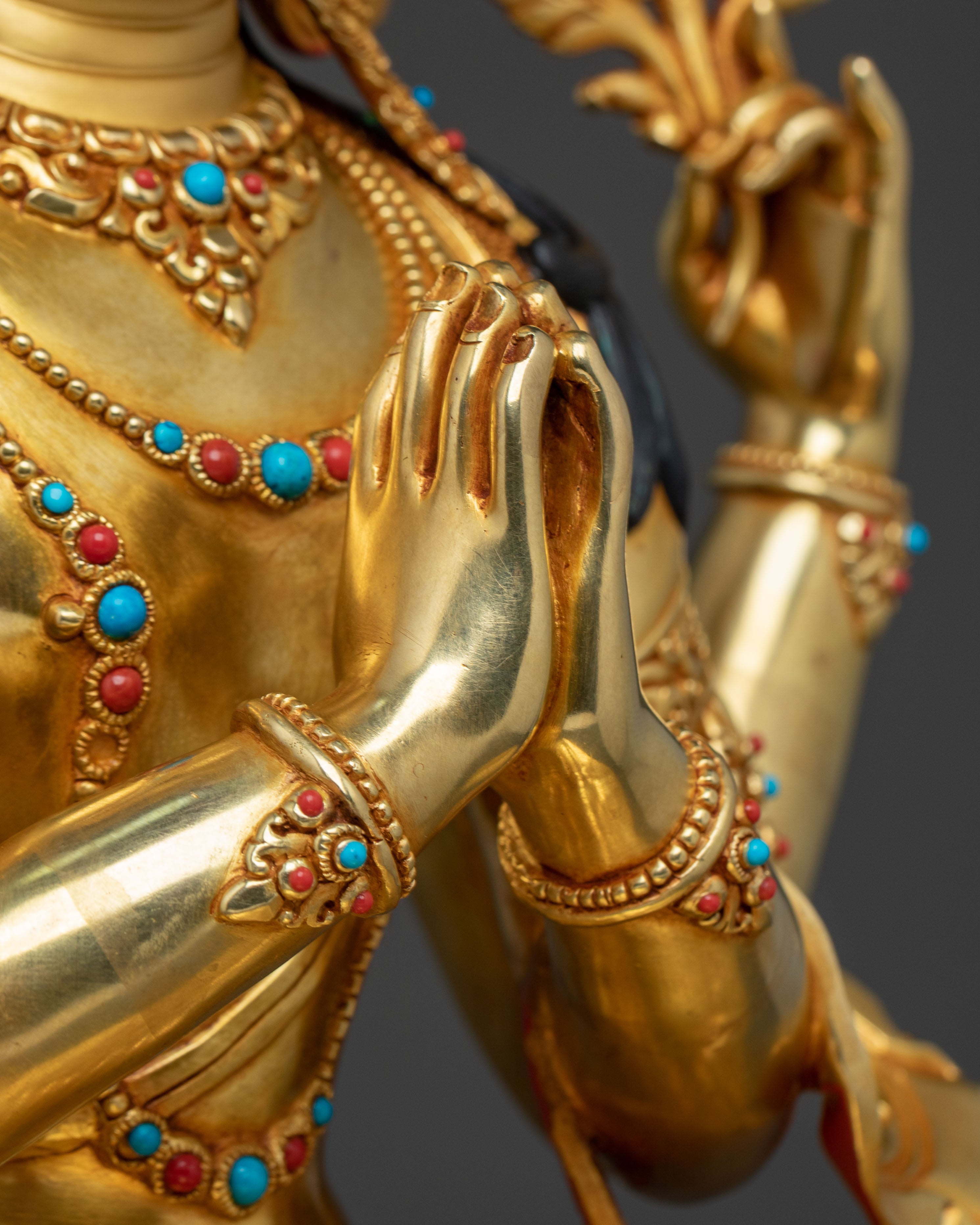 Chenrezig Meditation Statue | Altar Home Decor