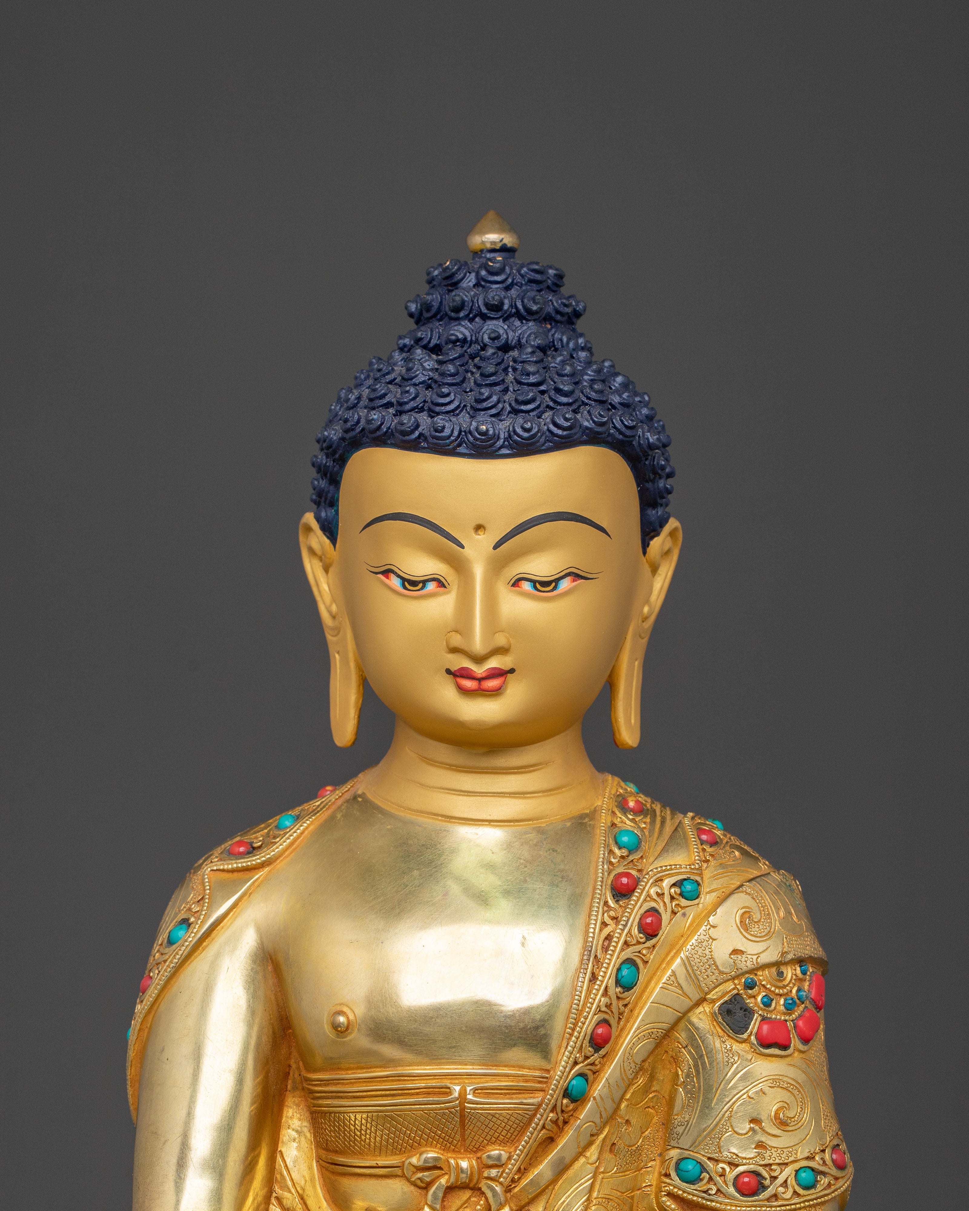 Shakyamuni Buddha Ritual Statue | Meditation Shrine Sculpture