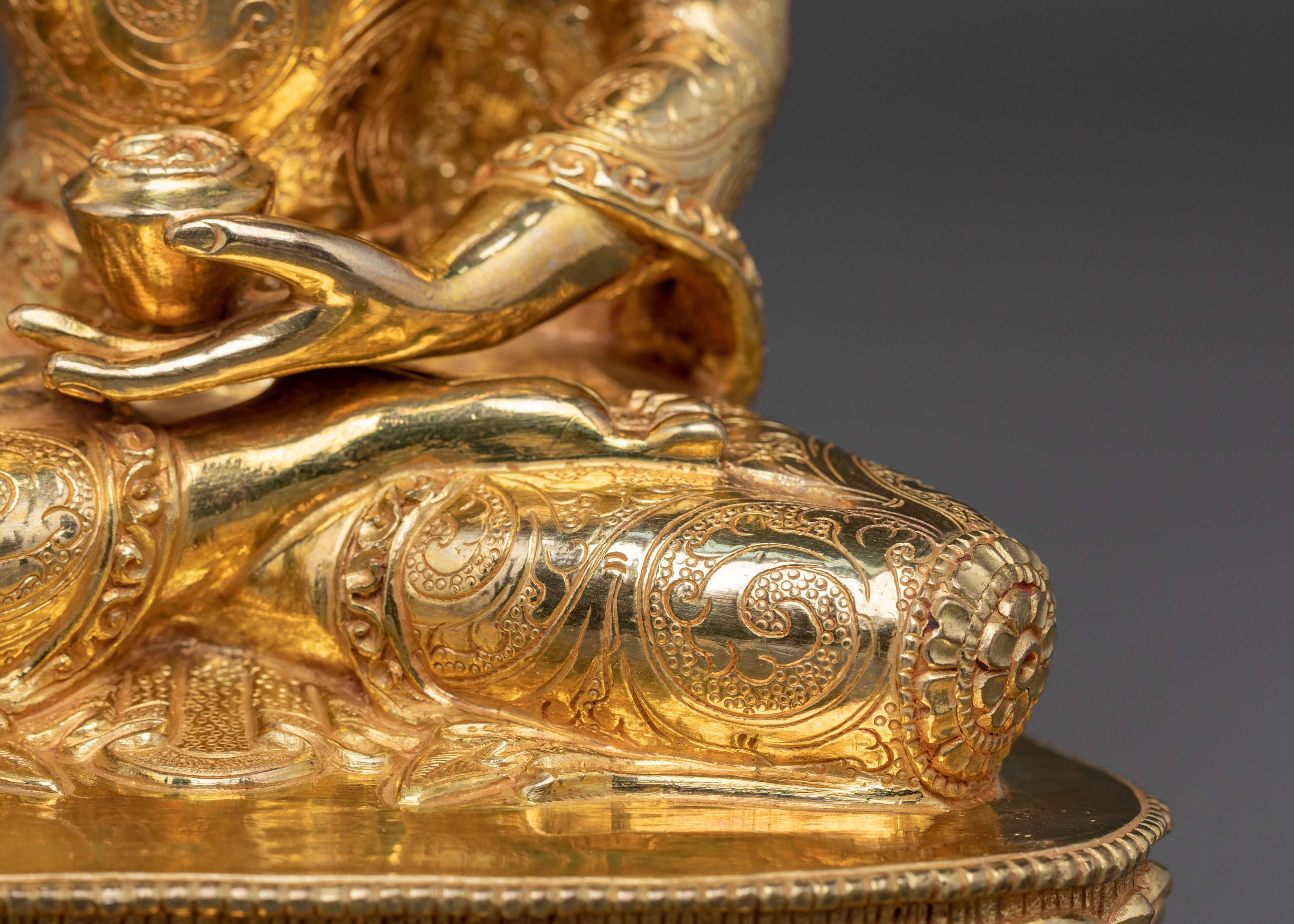 Sacred Shakyamuni Buddha Statue | 24K Gold Gilded