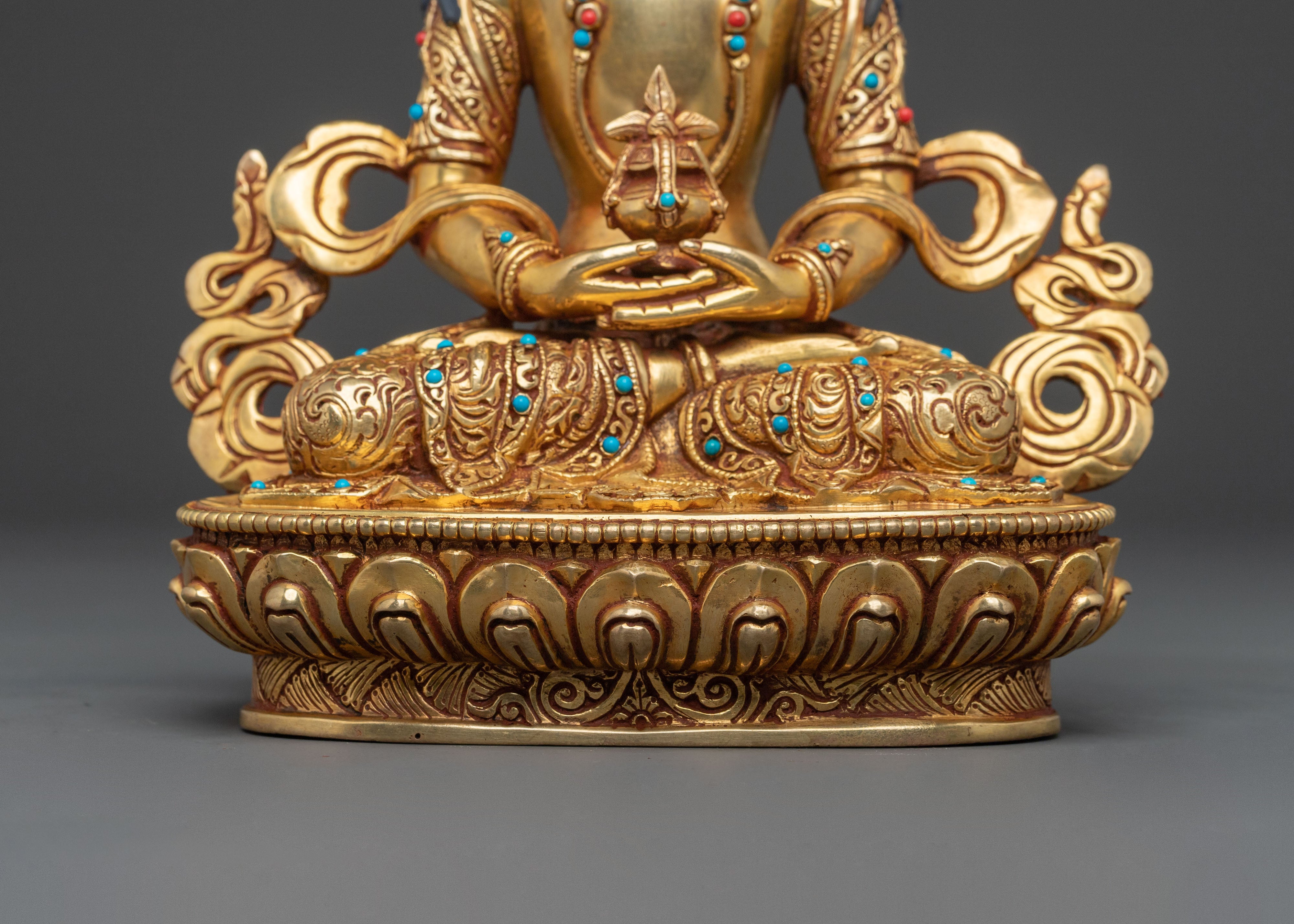 Handcrafted Amitayus Sculpture | Long Life Deity