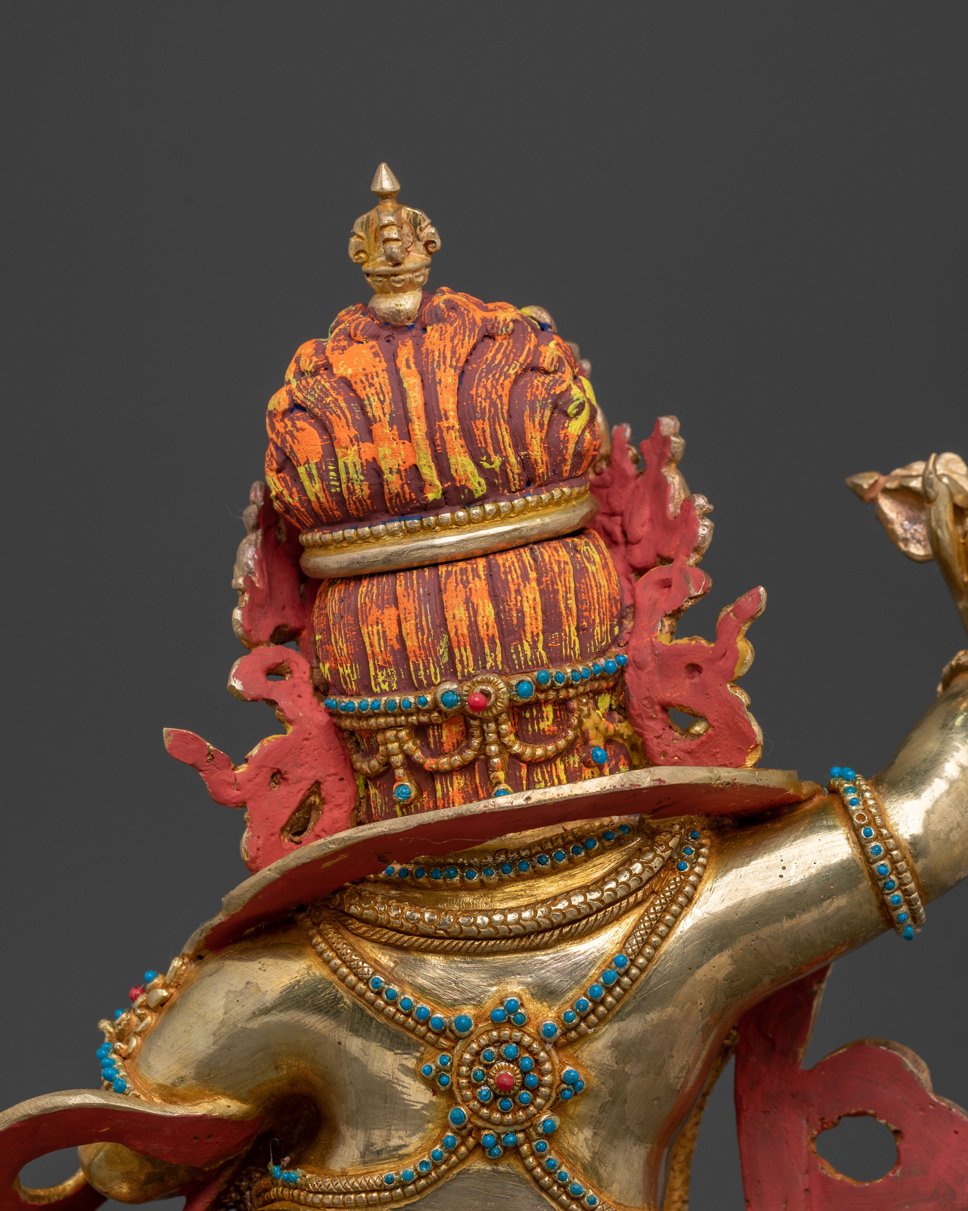 Vajrapani Golden Statue | Indomitable Guardian