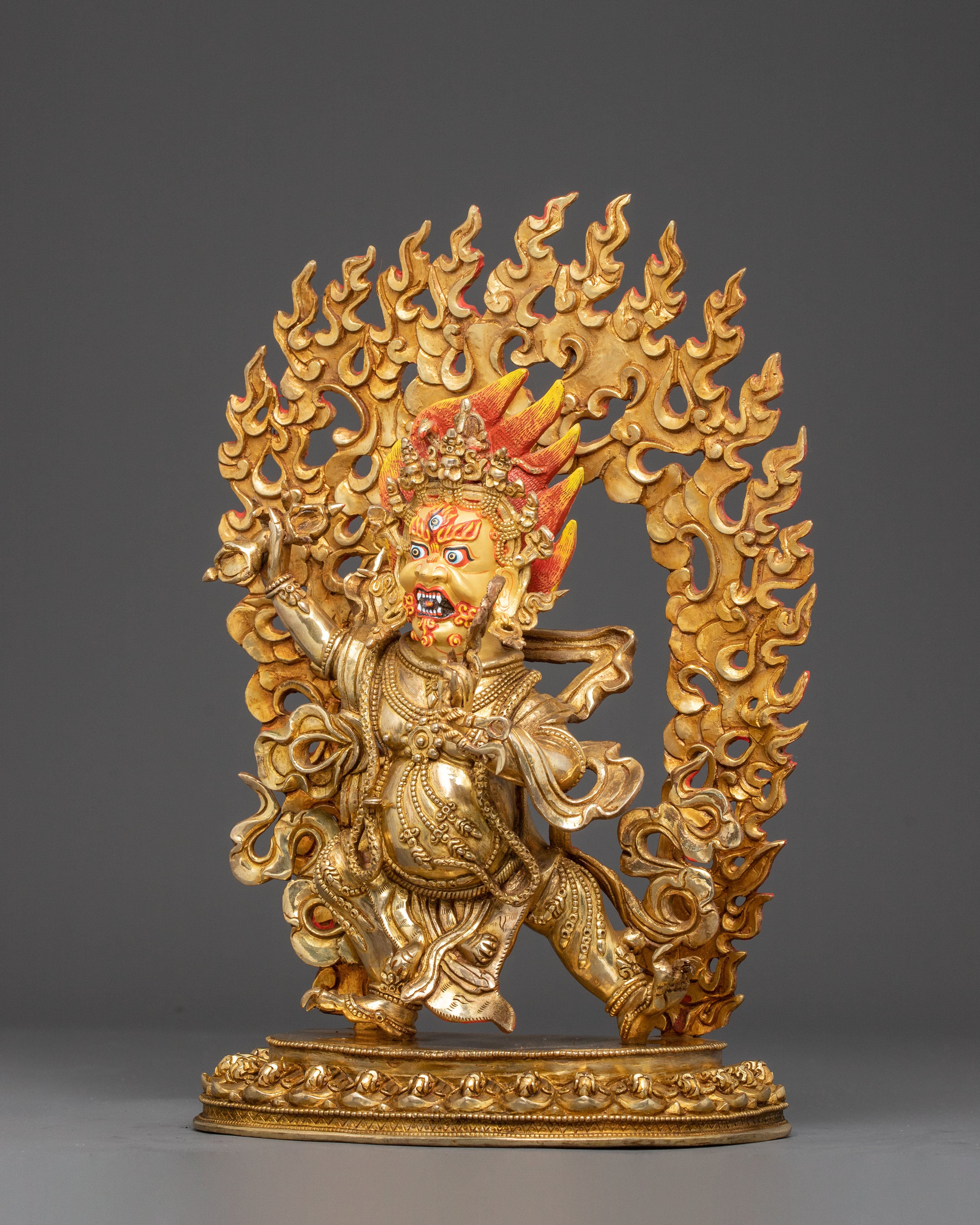 Handmade Statue of Dharma Protector Vajrapani | Wrathful Bodhisattva