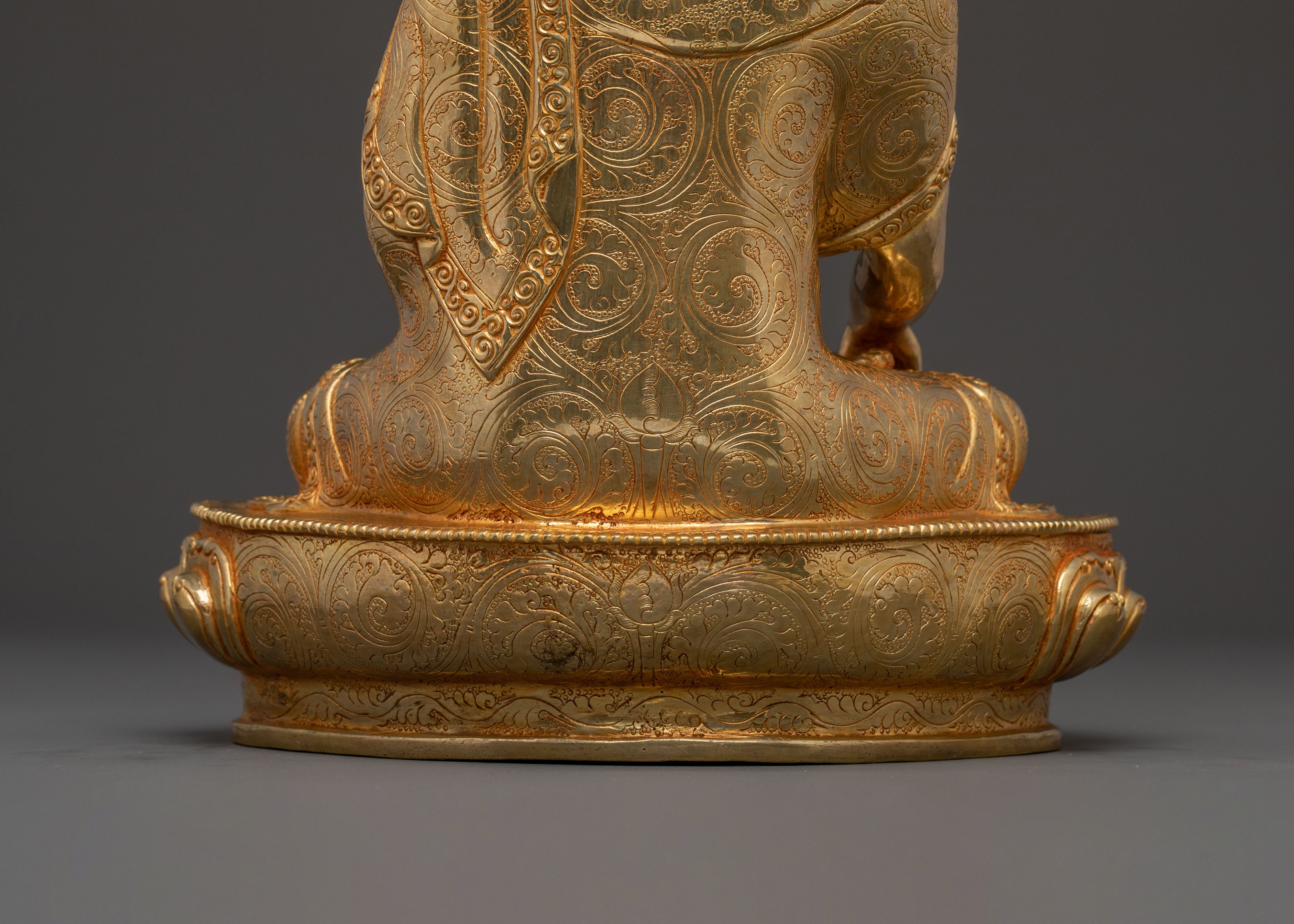 Shakyamuni Buddha 24k Gold Gilded Spiritual Statue