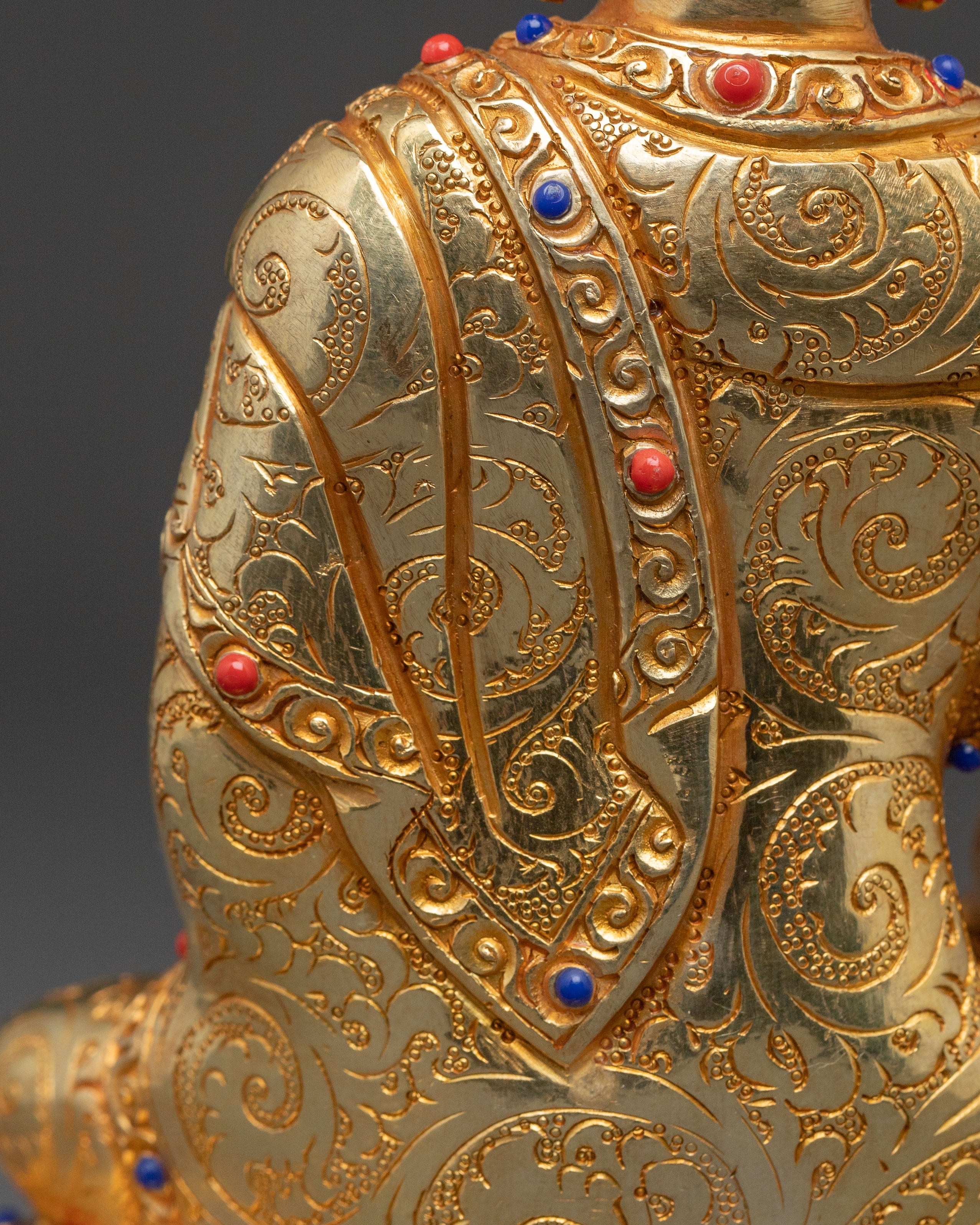 Bhaisajyaguru Enlightenment 24K Gold Gilded Sculpture