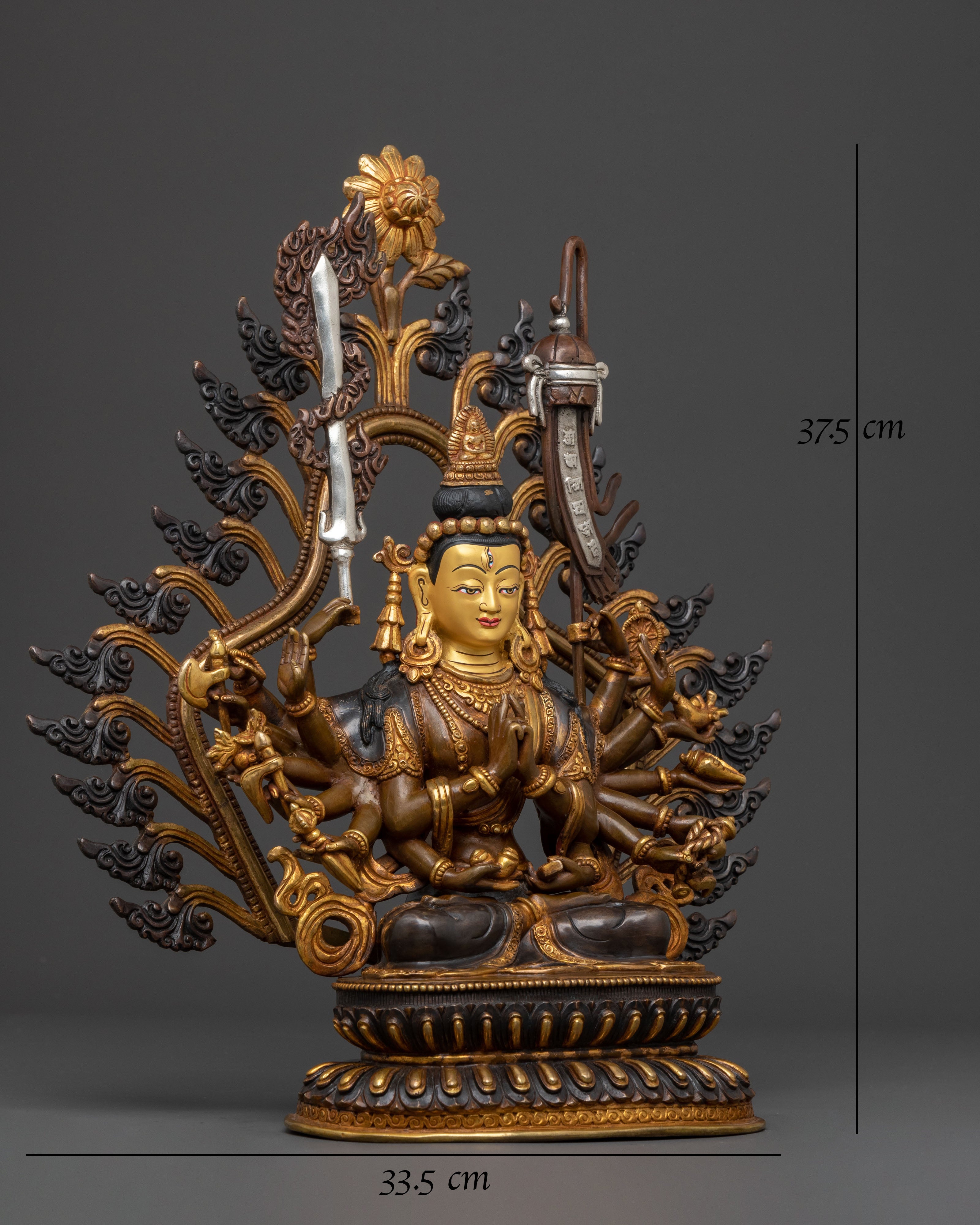 Chundi Spiritual Statue | Oxidized Copper Figure