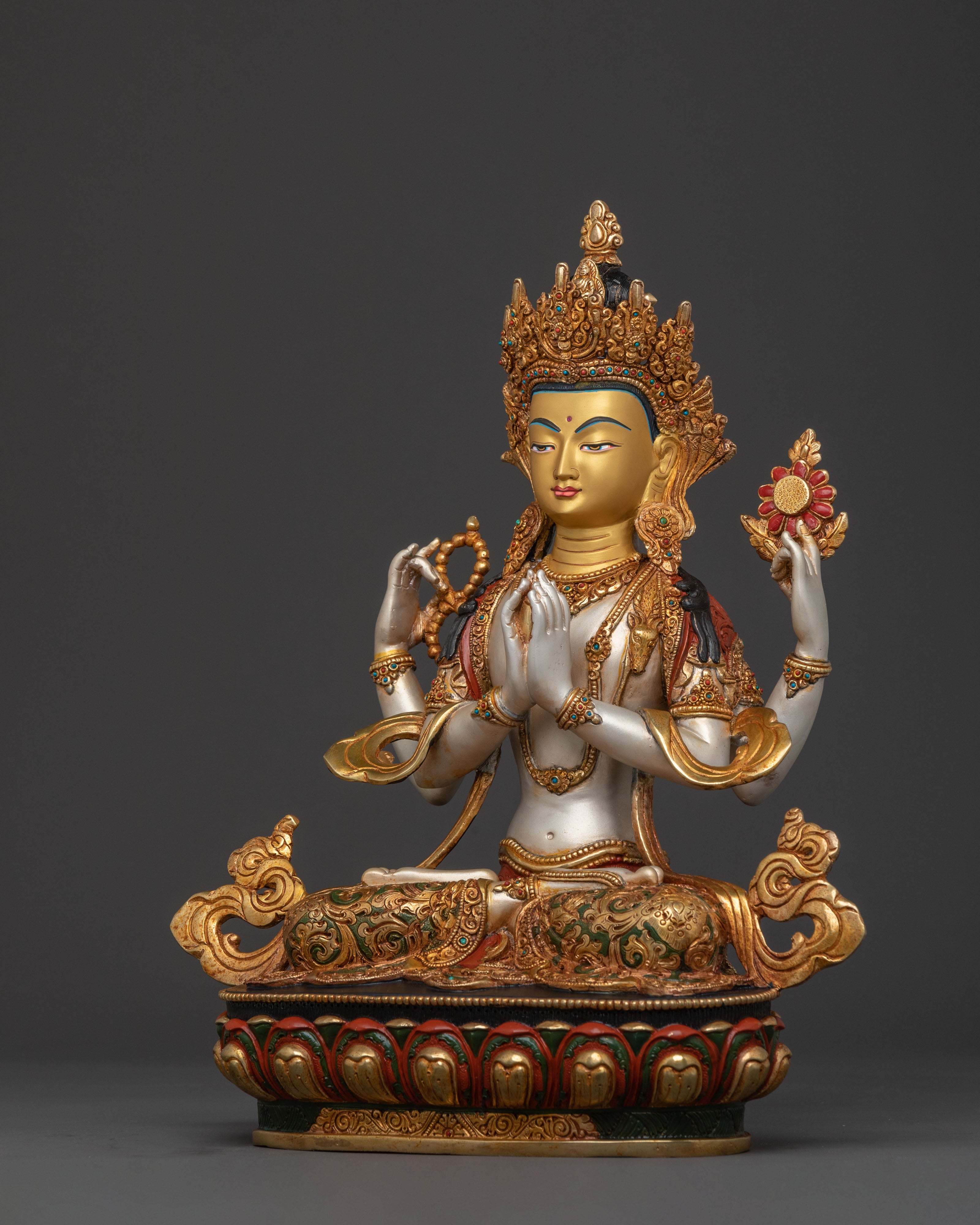 Four Armed Chenrezig Statue | Mercy Figure