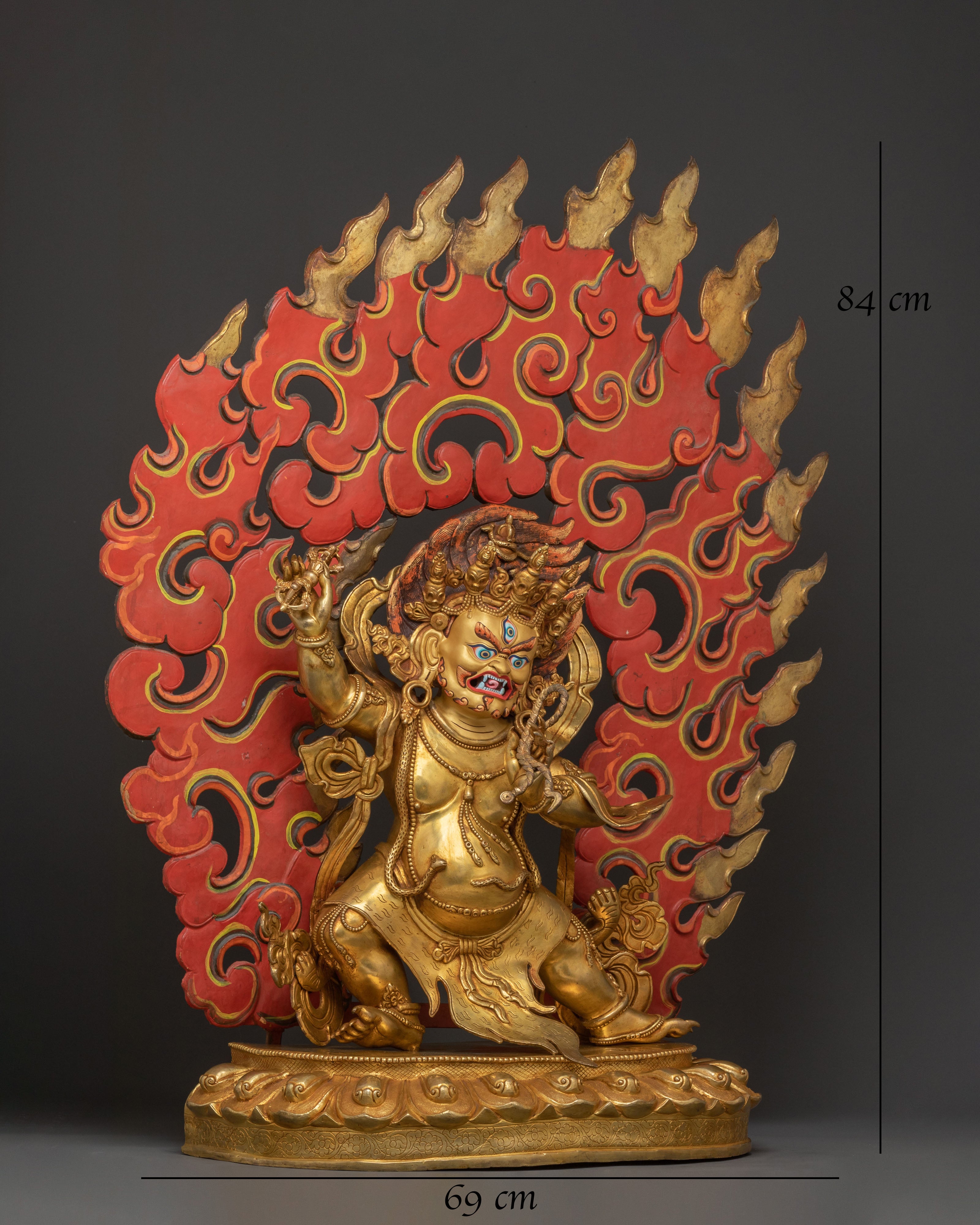 Vajrapani Protector Gilded Statue – Spiritual Decor