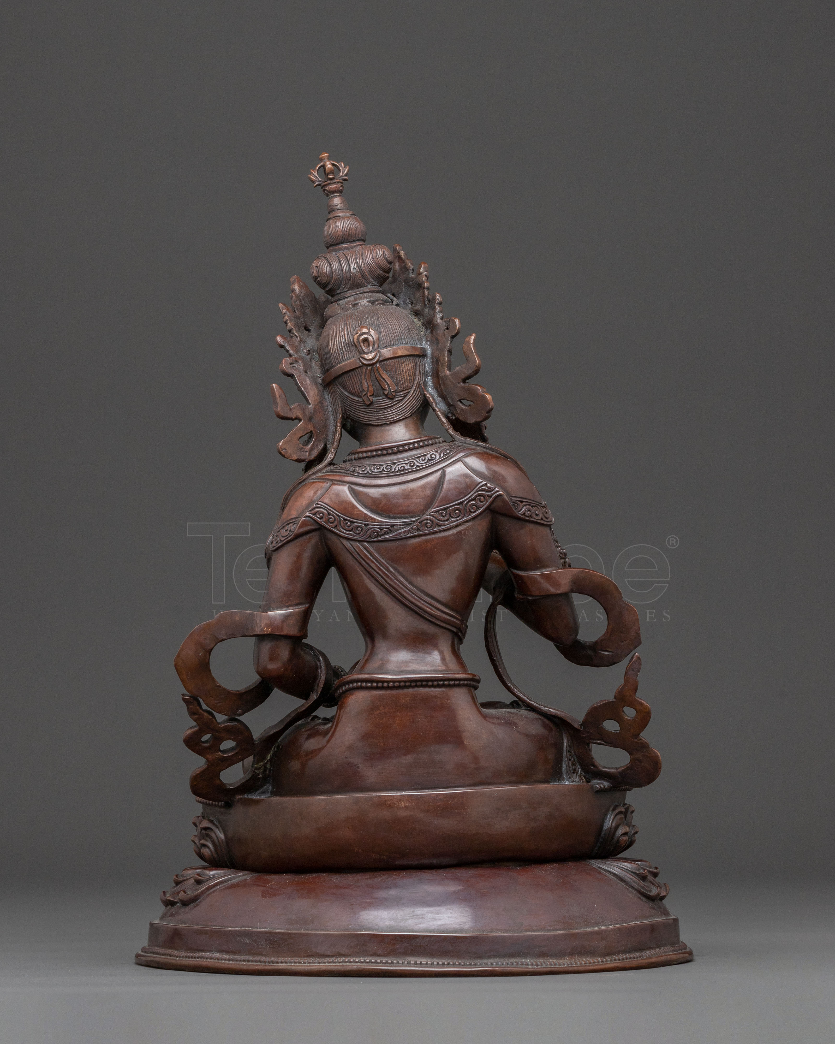 Divine Vajrasattva Sculpture – Oxidized Copper Masterpiece