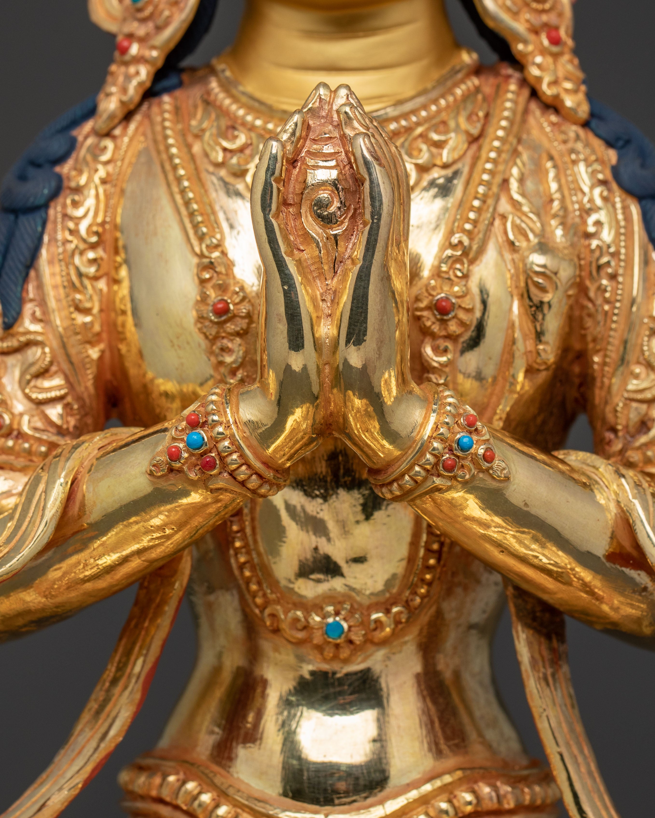 Handcrafted Chenrezig Spiritual Statue for Compassion