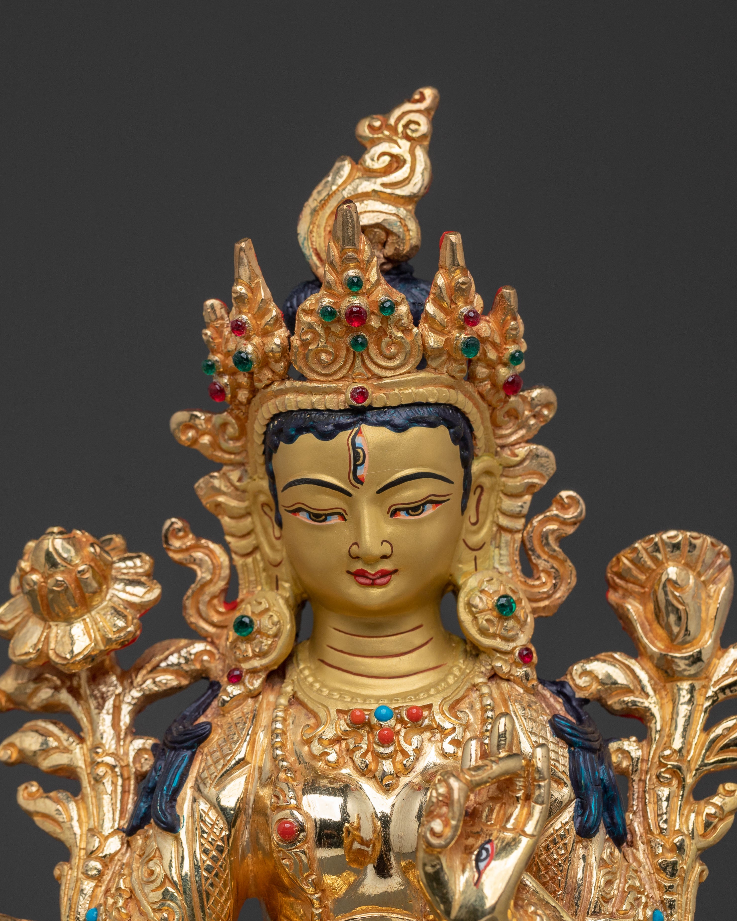 Healing Goddess: White Tara Handcrafted Statue