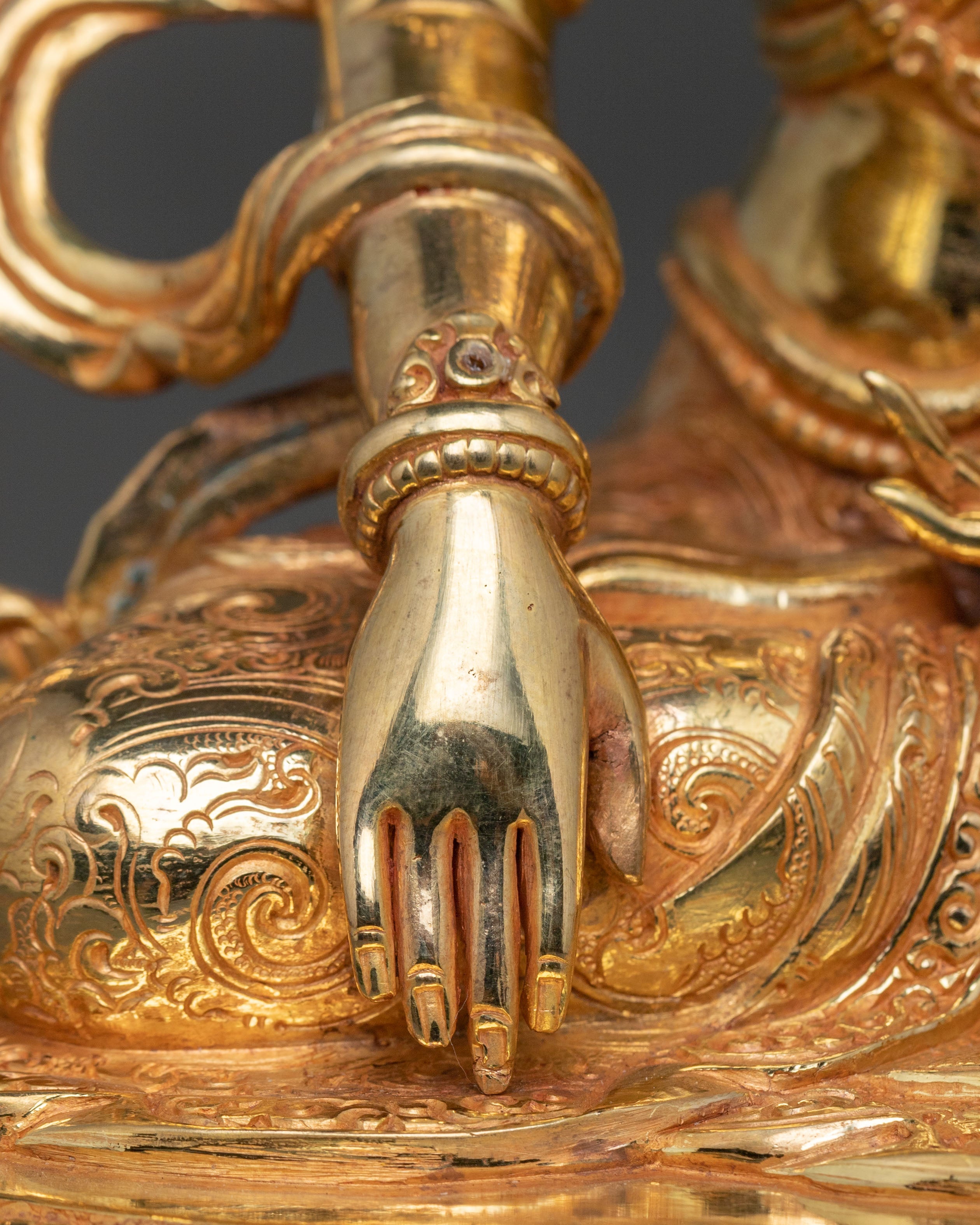 Mitrugpa Vajrayana Practice Statue in Radiant 24K Gold