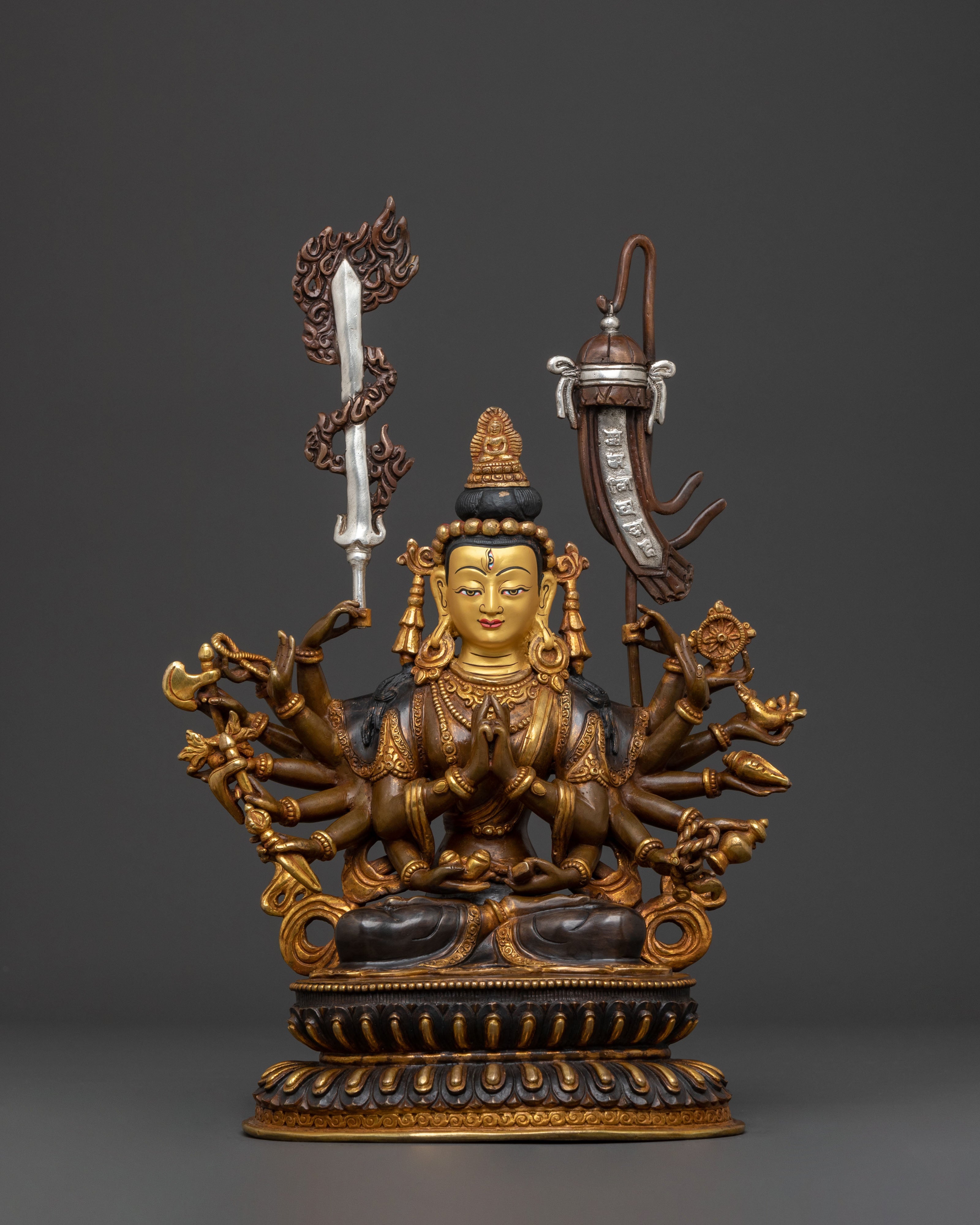 Chundi Spiritual Statue | Oxidized Copper Figure