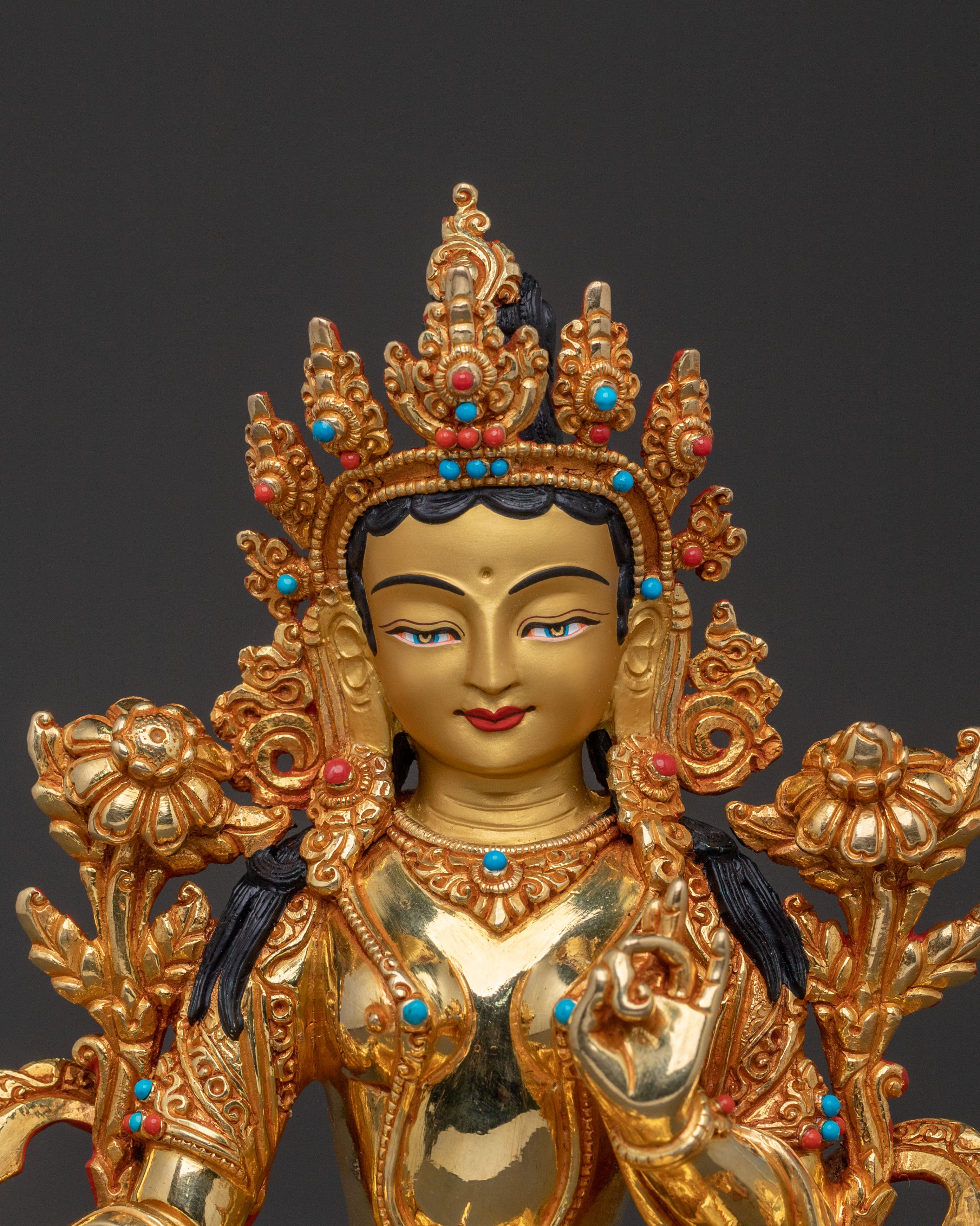 Mother Green Tara Spiritual Statue for Home Decor