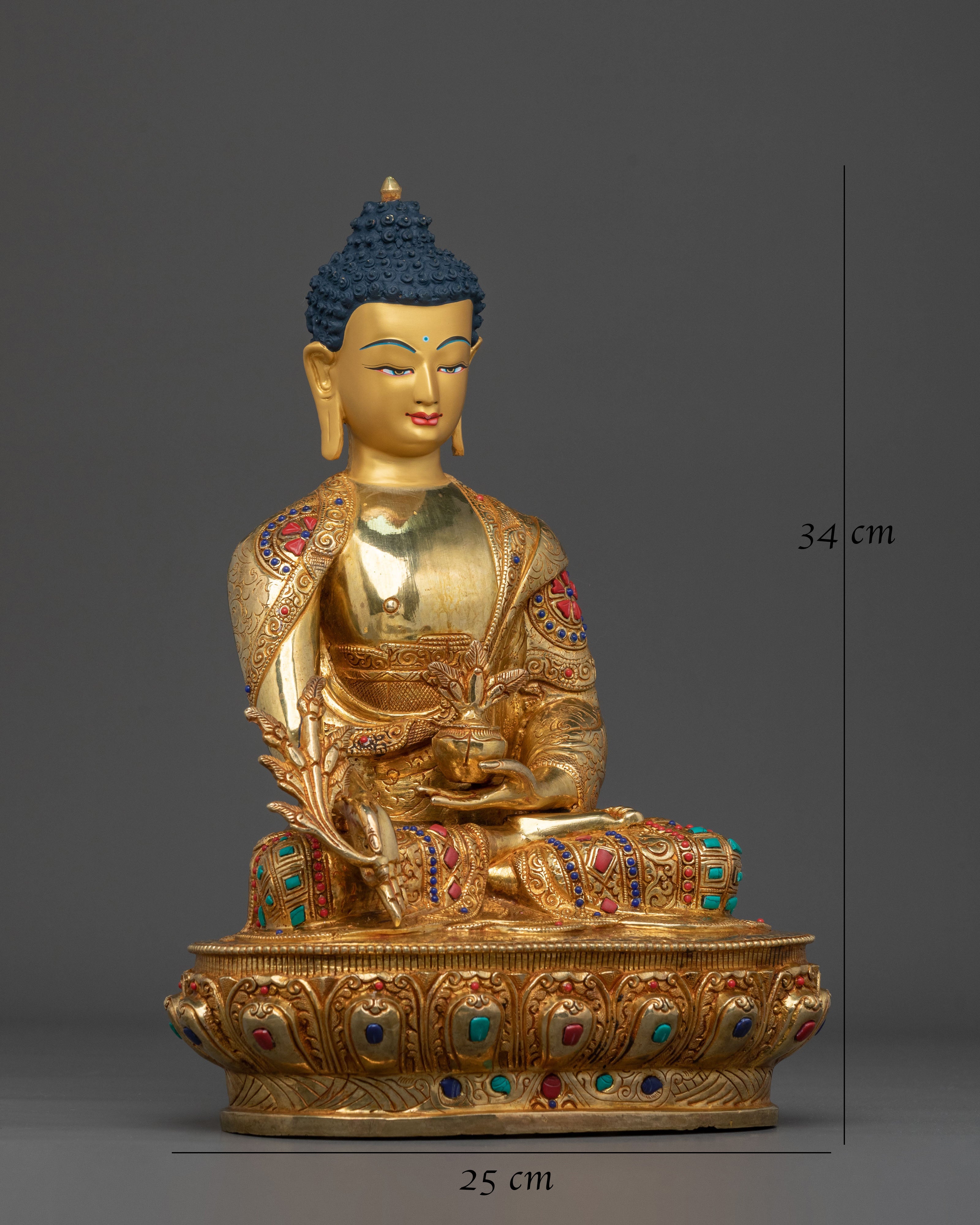 Hand-Carved Medicine Buddha Rupa | Healing Deity