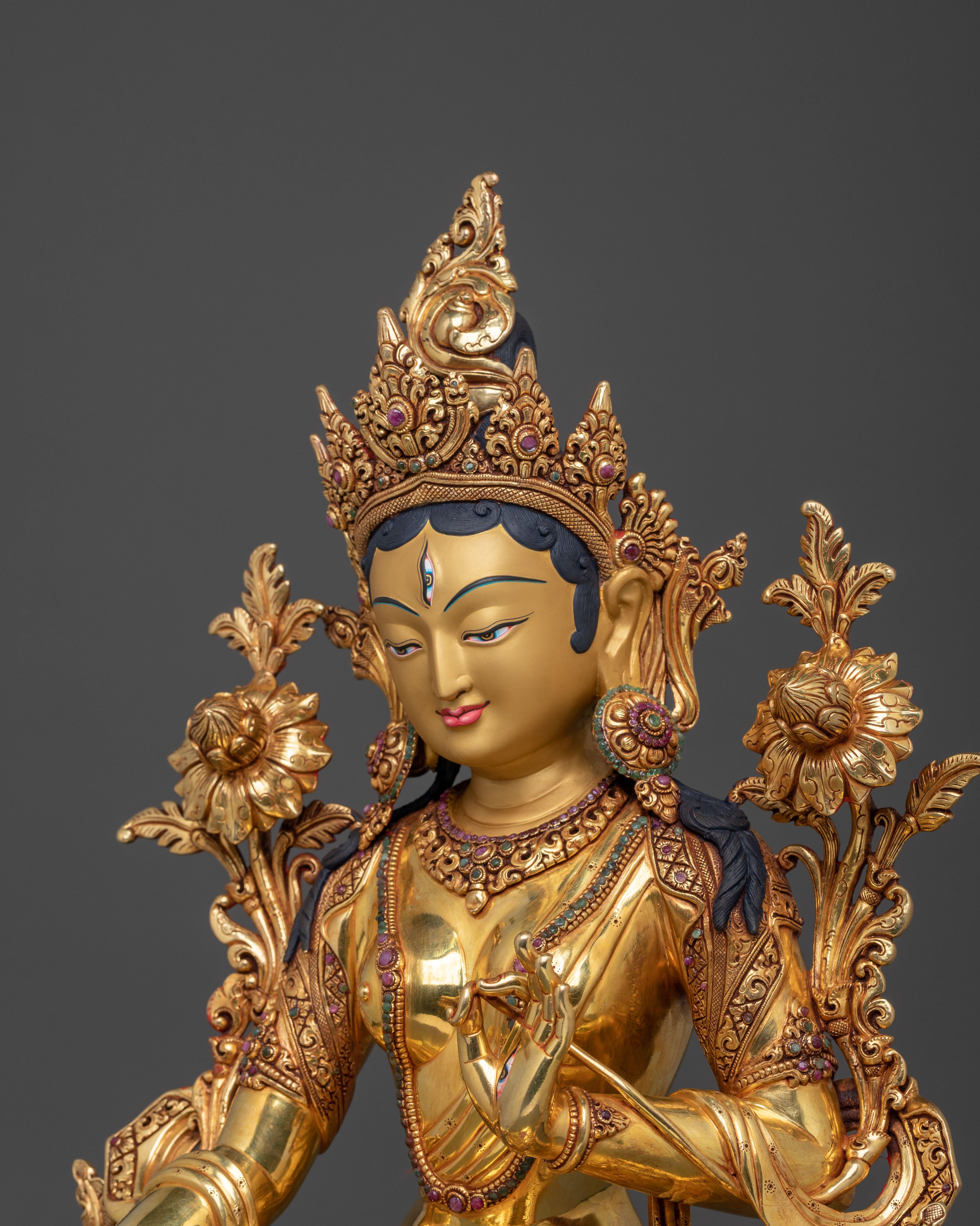 White Tara: Calm Sita Tara Sacred Statue | Goddess of Compassion